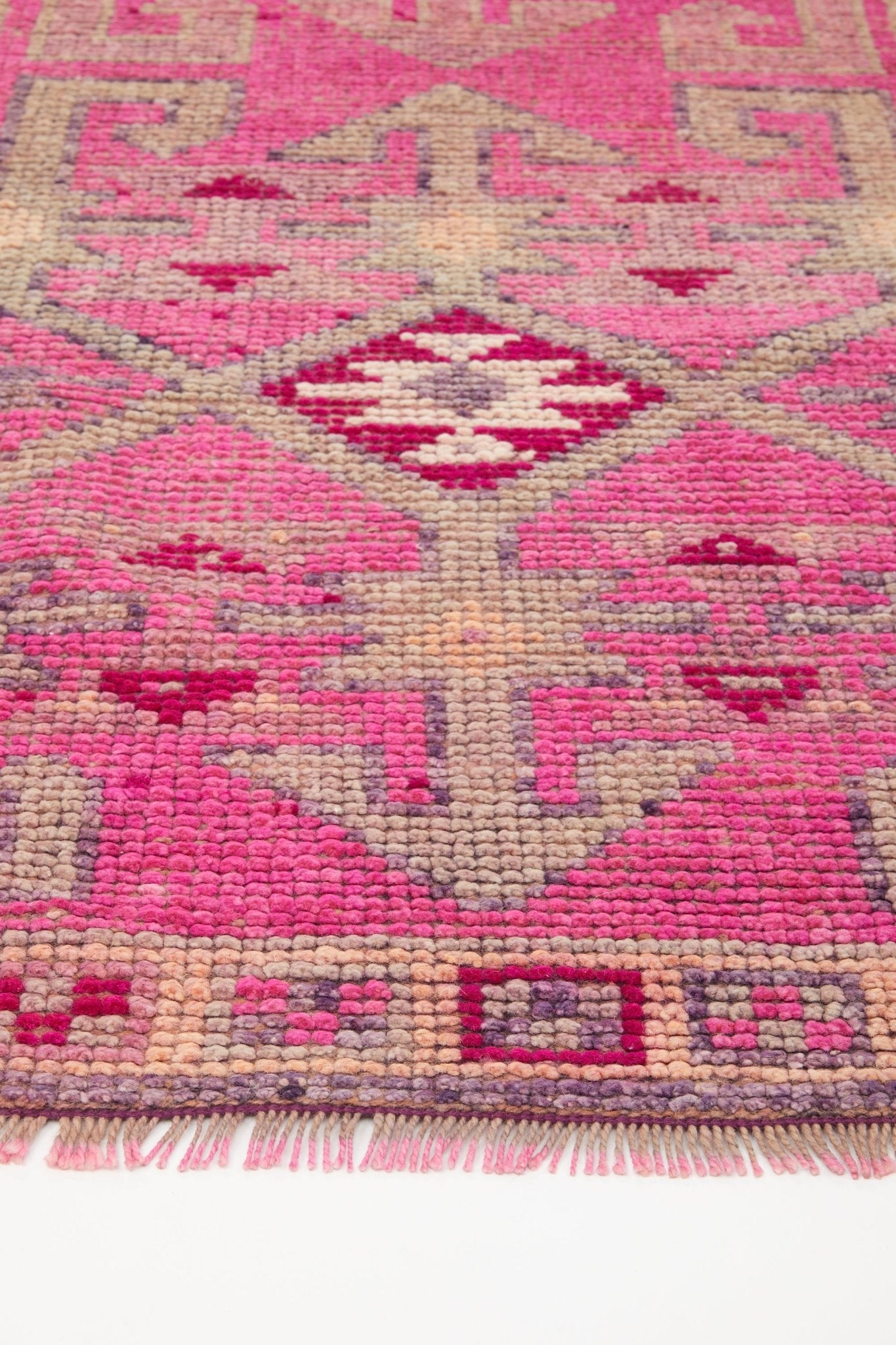'Abelia' Vintage Turkish Runner - 3'1'' x 10'2.5'' - Canary Lane