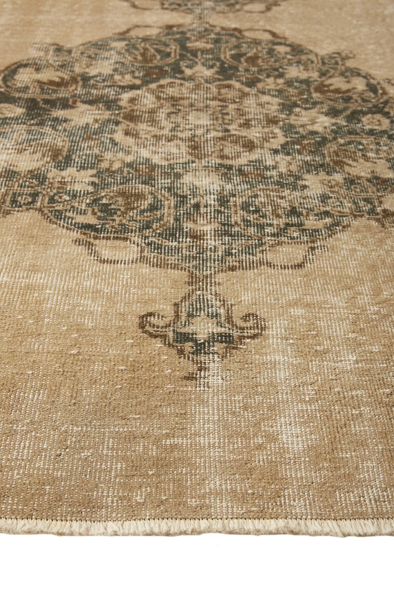 'Accona' Turkish vintage runner - 3'1''x 10'10'' - Canary Lane