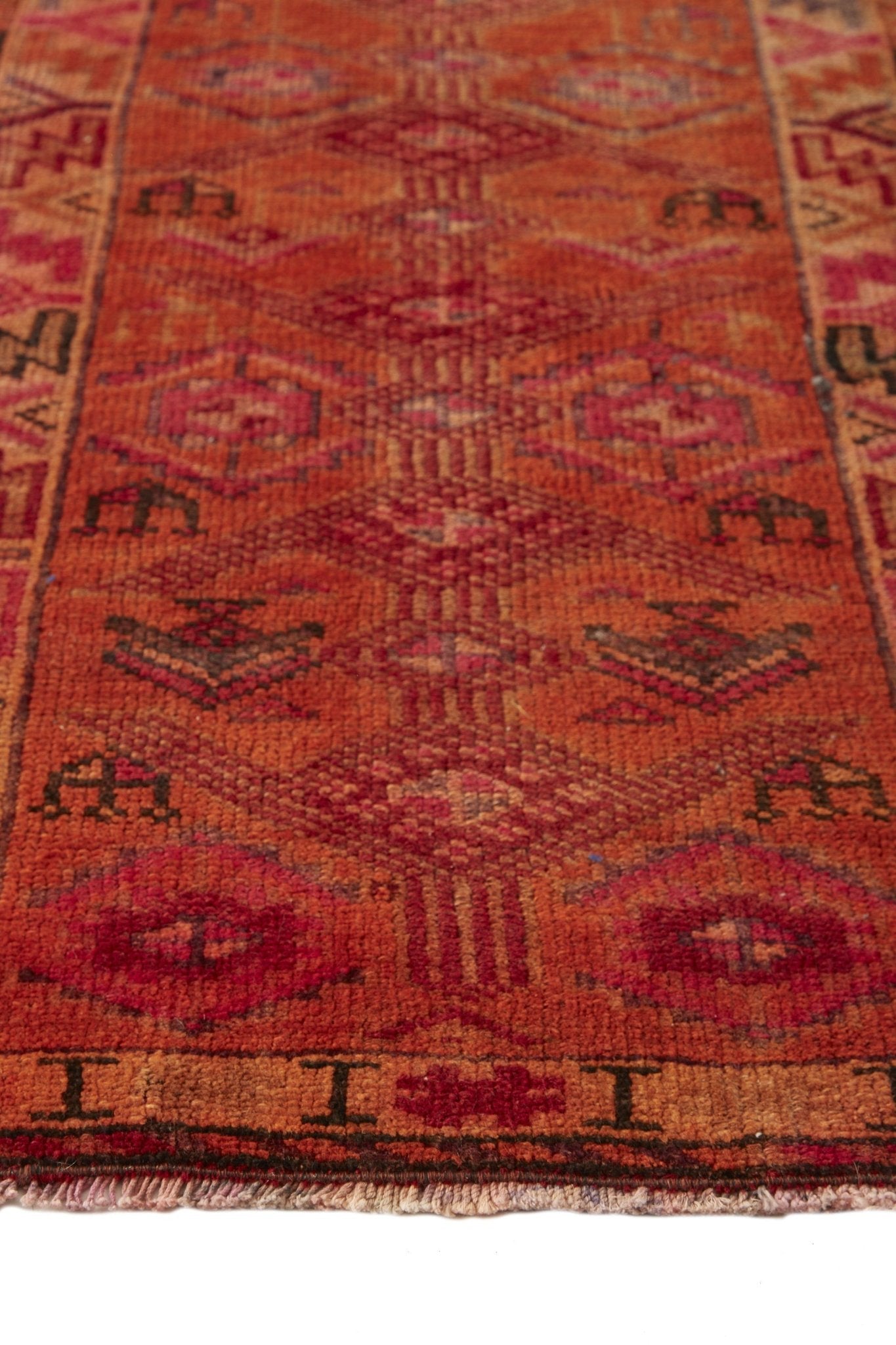 'Alice' Turkish Vintage Narrow Runner - 2' x 11'6'' - Canary Lane