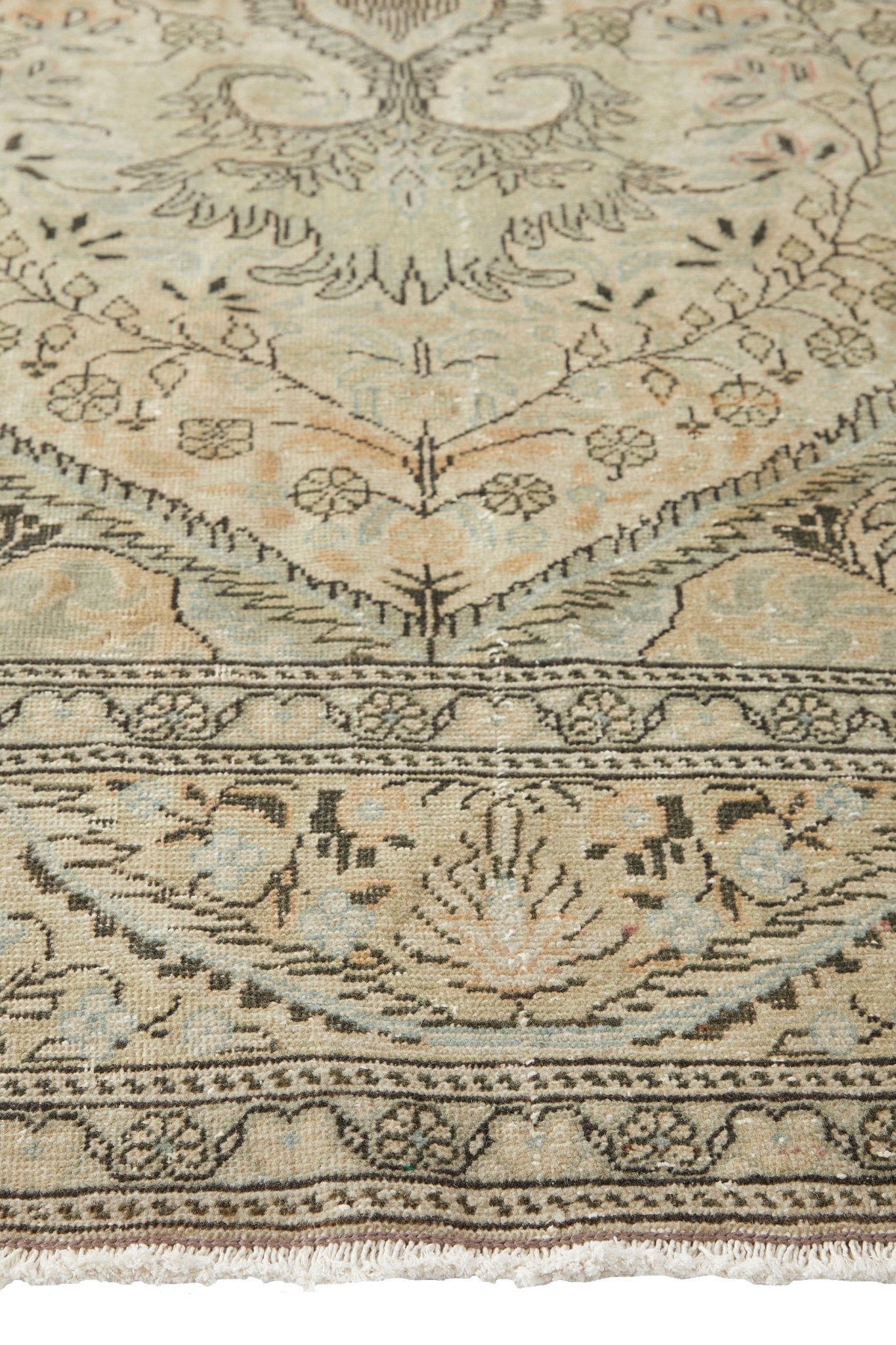 'Artemisia' Vintage Persian Rug - 6'6