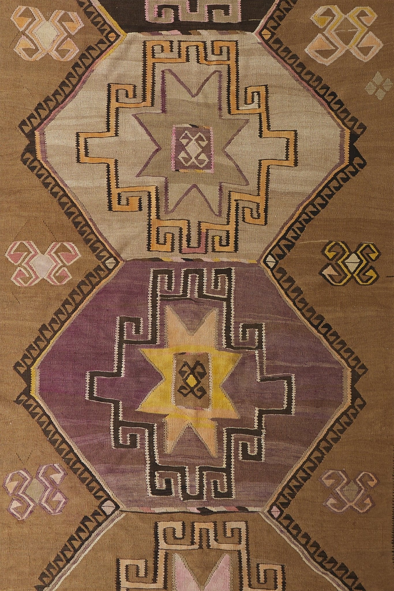 'Beverly' Vintage Turkish Kilim - 6'5