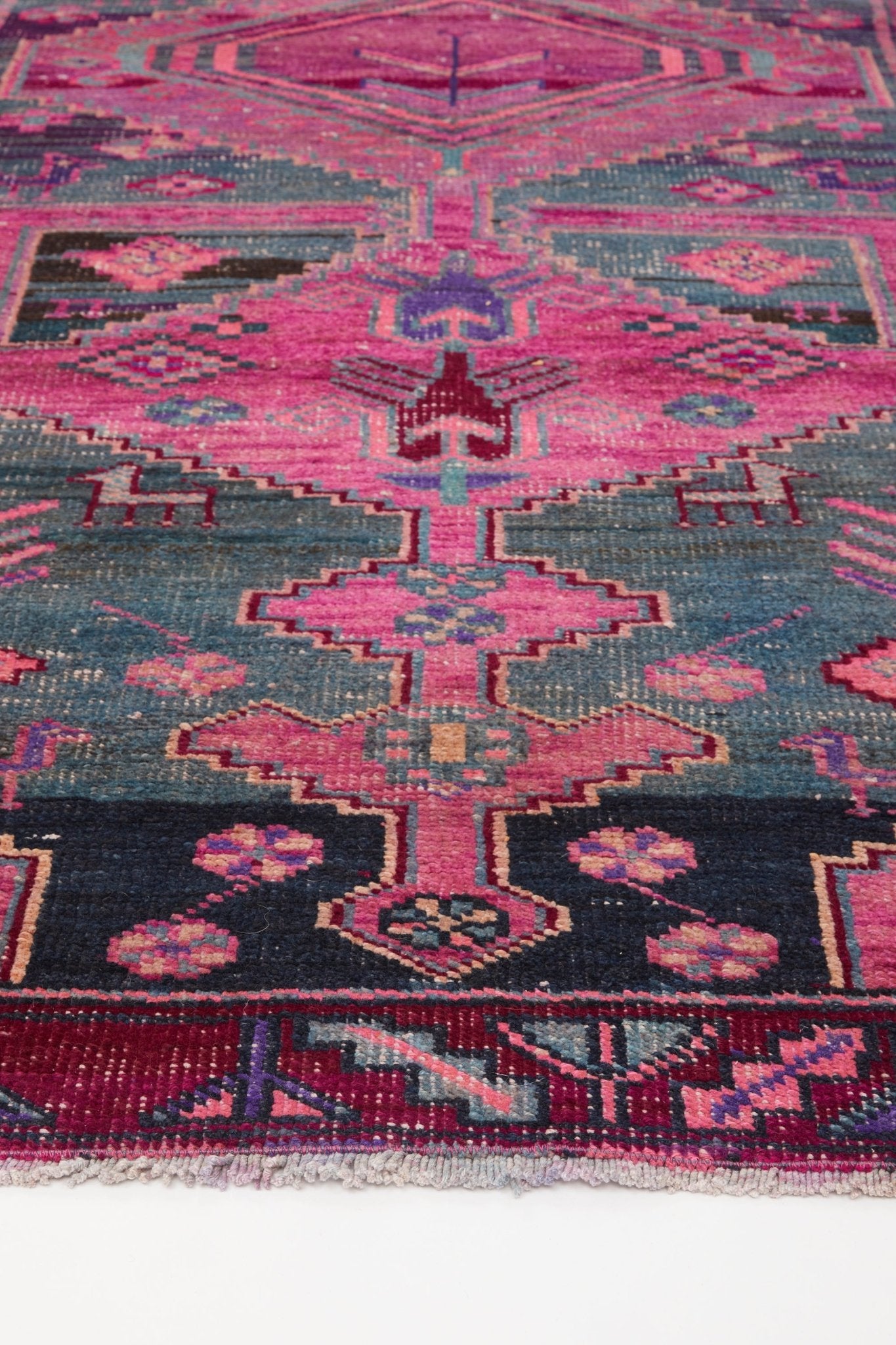 'Birdie' Vintage Turkish Runner - 4'5.5'' x 10'1'' - Canary Lane