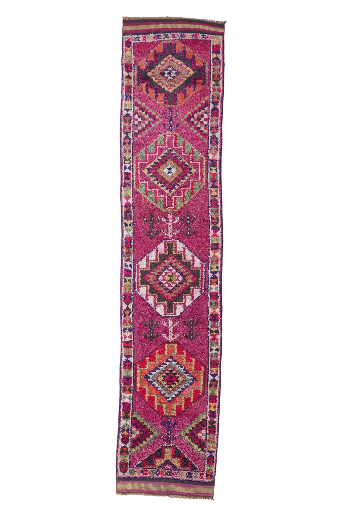 'Bisbee' Turkish Vintage Runner - 2'10