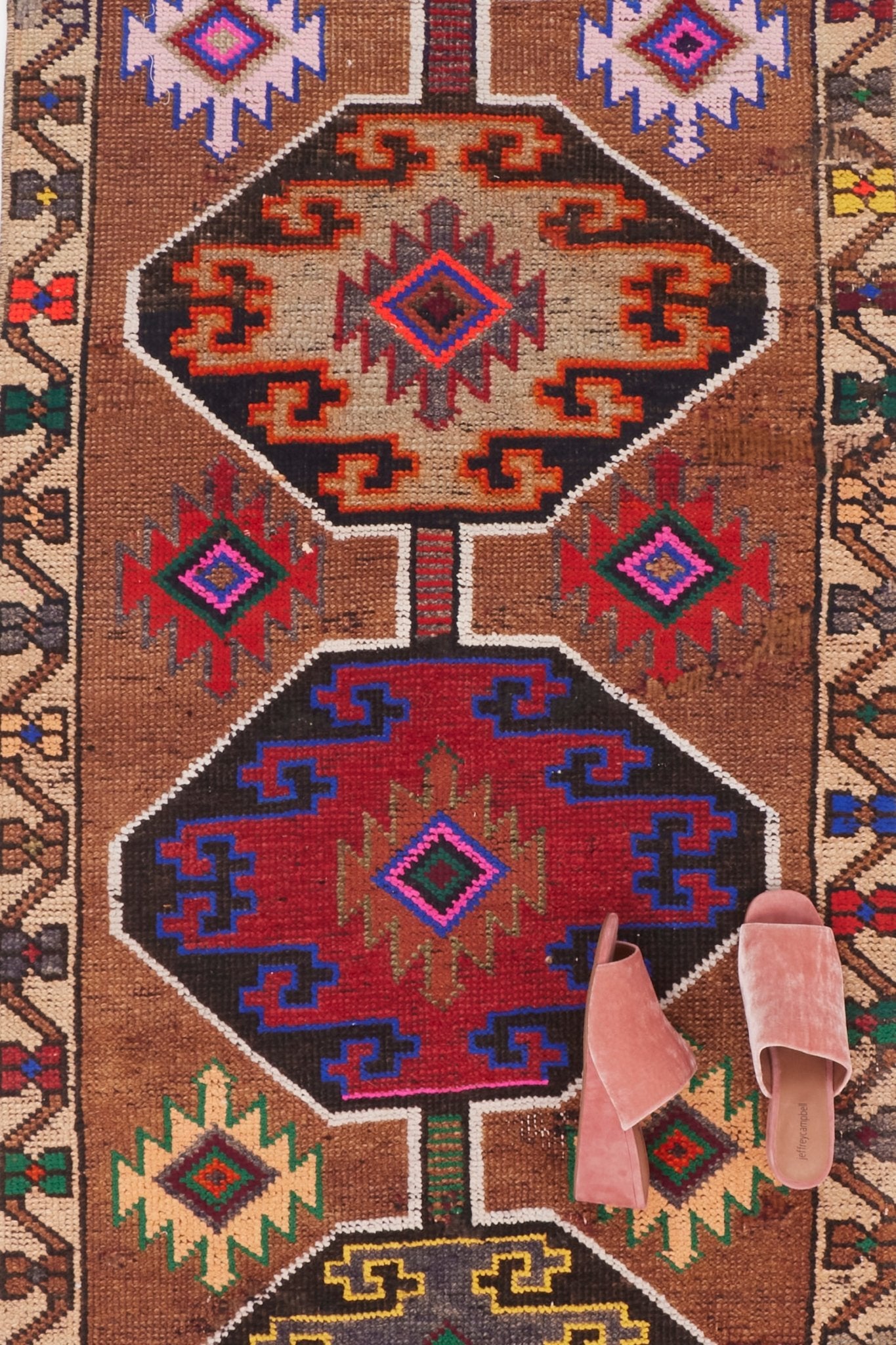 'Blithe' Vintage Turkish Rug - 2'8.5