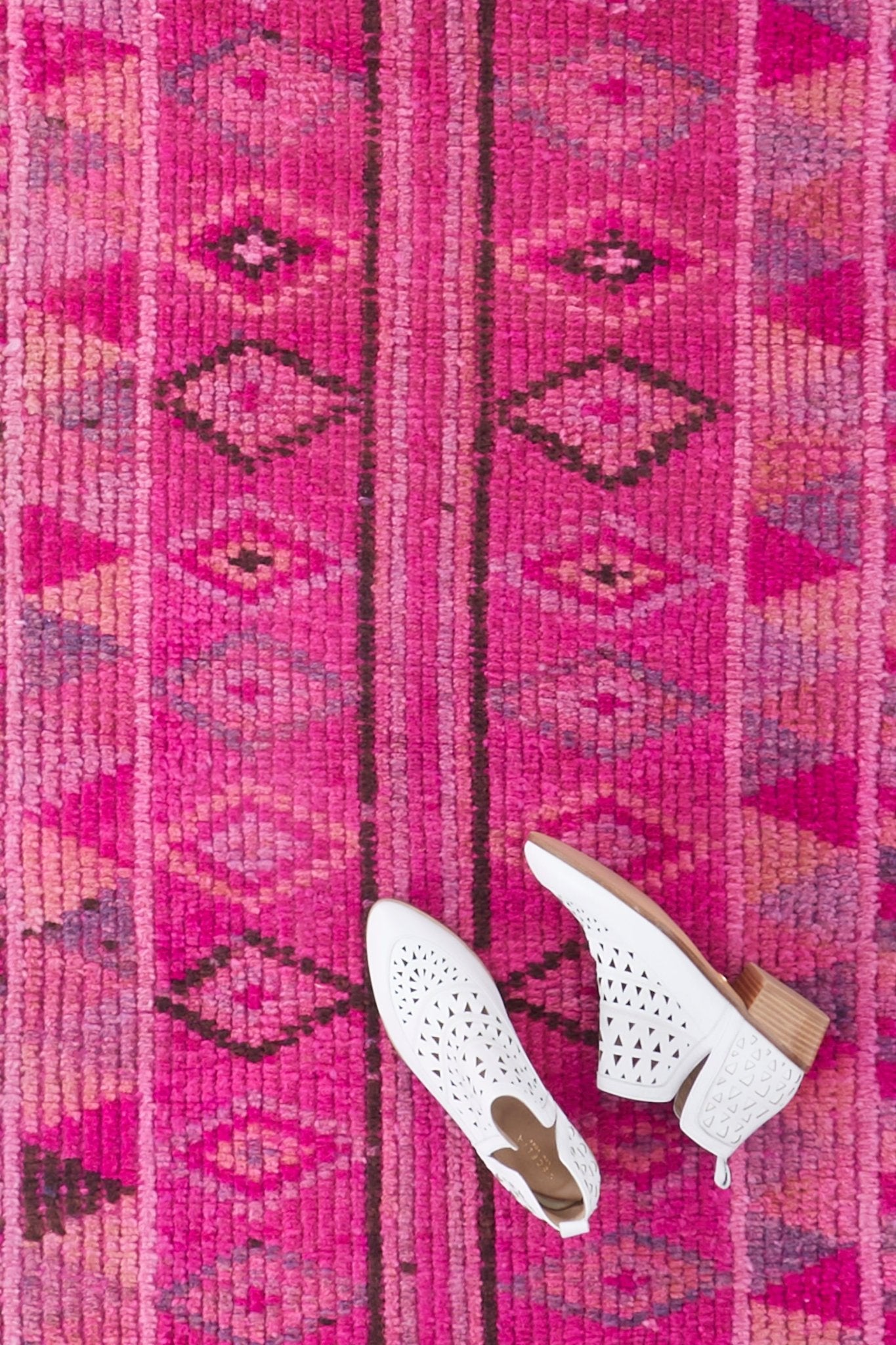 'Blossom' Turkish Vintage Runner - 2'5'' x 12' - Canary Lane