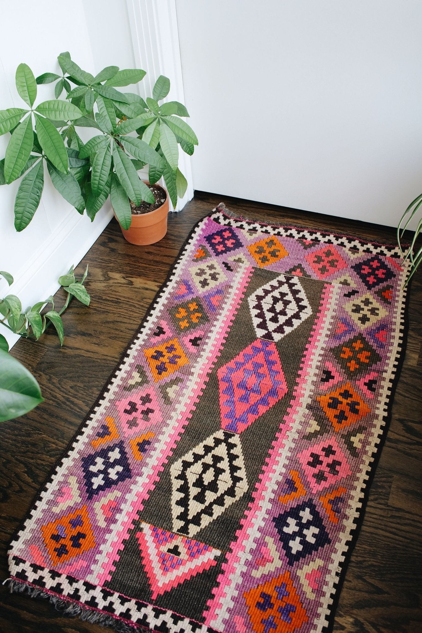 'Bouquet' Small Vintage Turkish Kilim Rug - 2’2” x 3’11” - Canary Lane