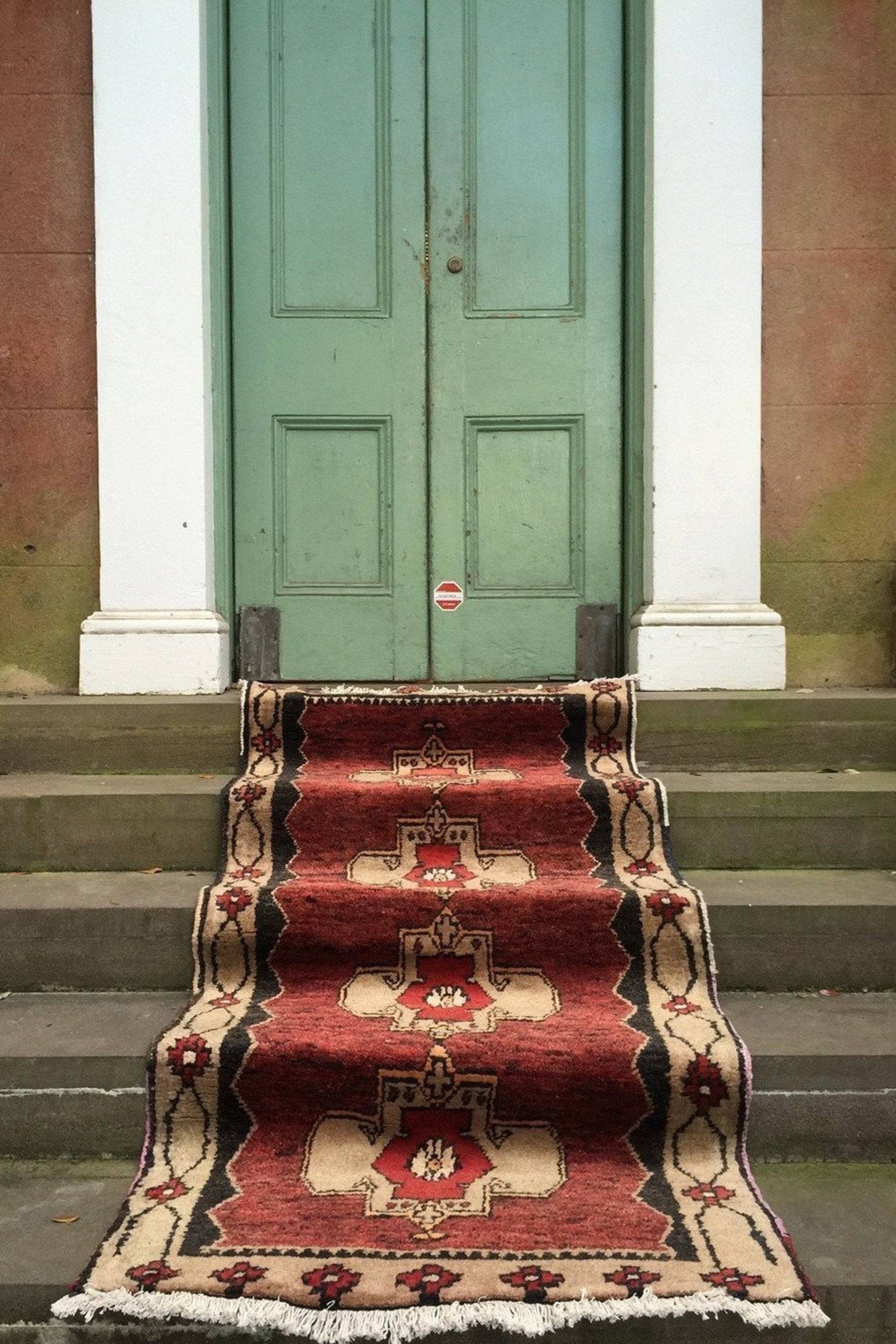 'Bridges' Vintage Turkish Runner - 2'10
