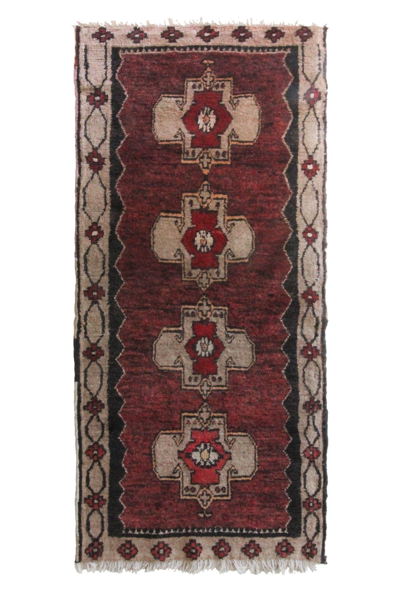 'Bridges' Vintage Turkish Runner - 2'10