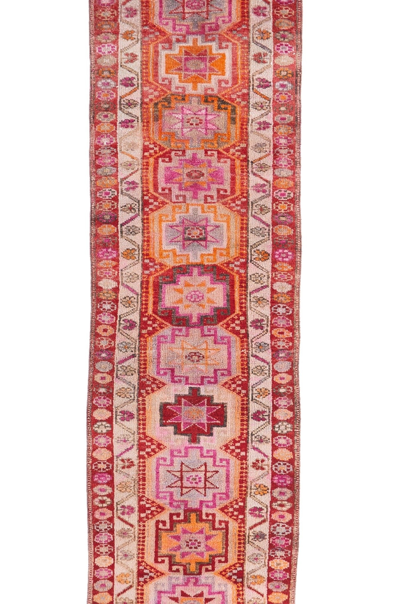 'Camellia' Vintage Turkish Runner - 2'11