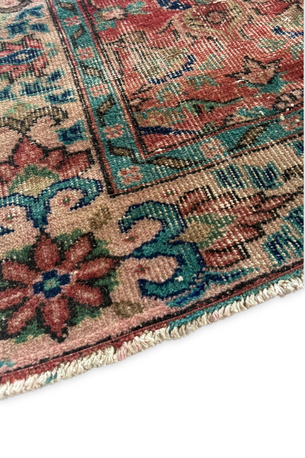 'Cardinal' Vintage Turkish Rug - 5'1.5