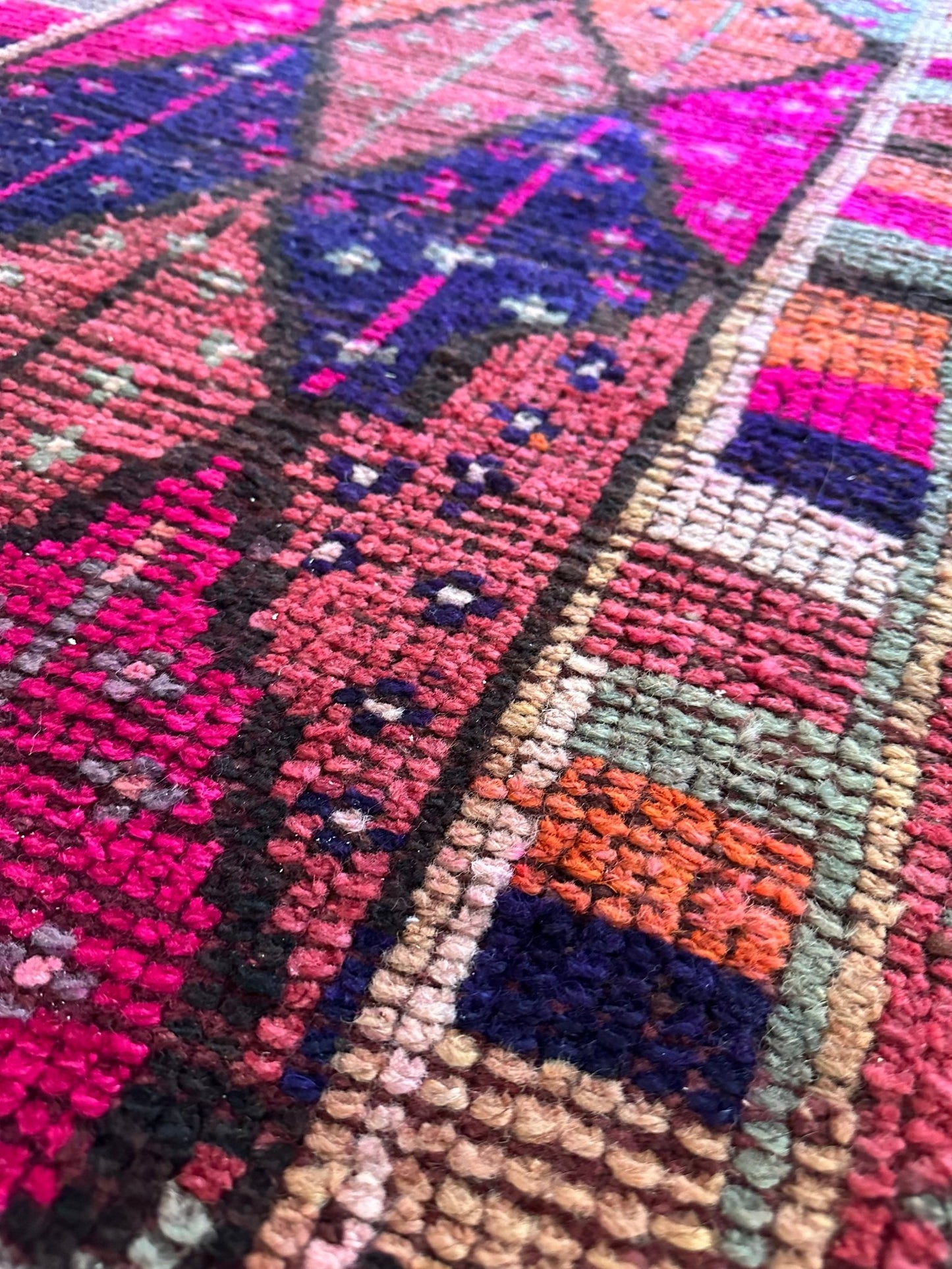 'Cera' Vintage Turkish Runner - 2'3