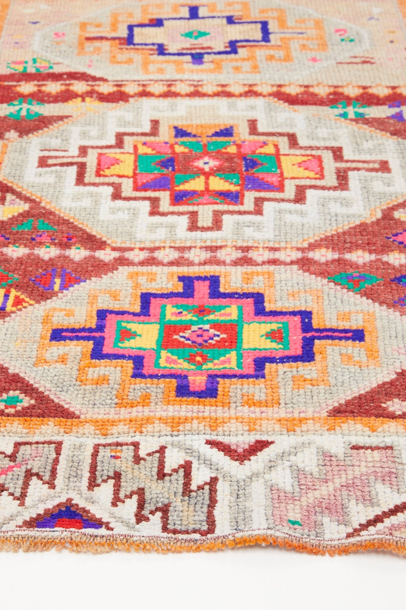 'Chelone' Vintage Turkish Runner - 2'10'' x 10'7'' - Canary Lane