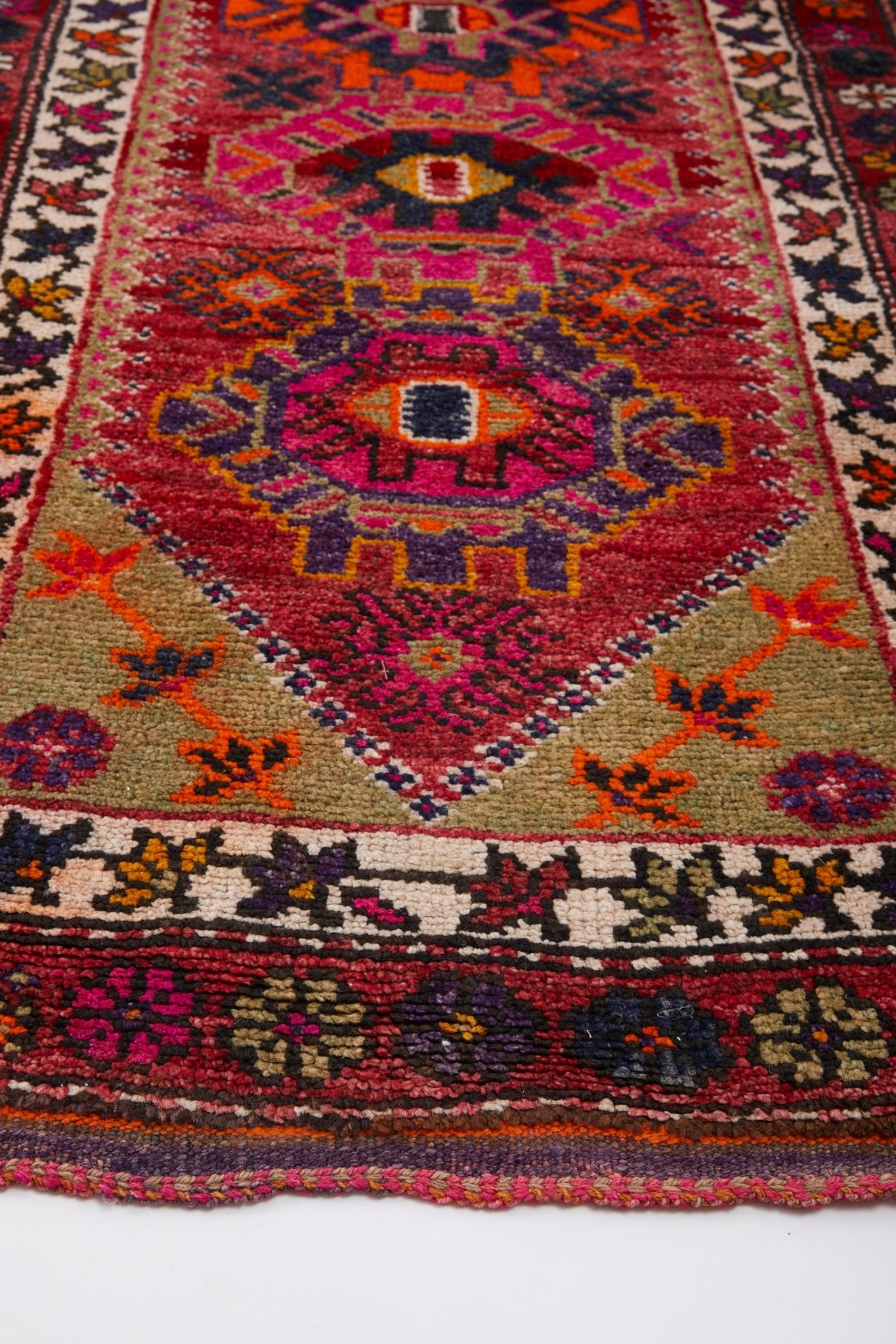 'Clementine' Vintage Turkish Runner - 2'11'' x 14'5'' - Canary Lane