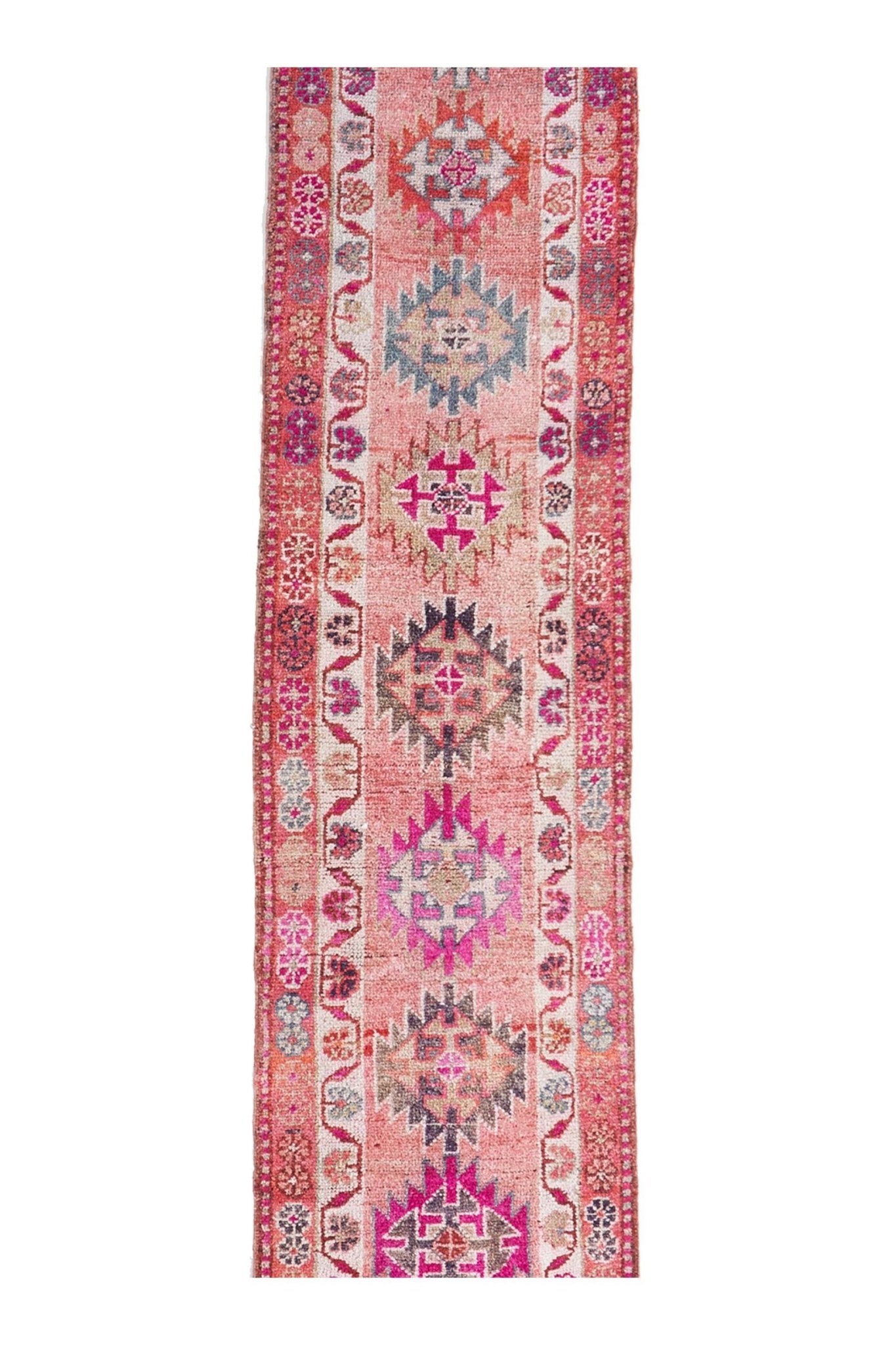 'Clicquot' Vintage Turkish Runner - 2'10