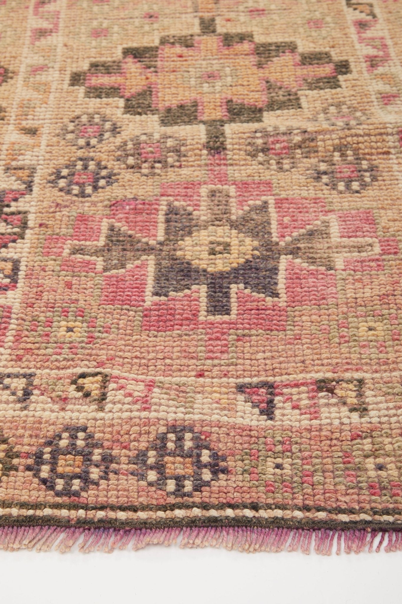 'Demi' Vintage Turkish Runner - 2'7'' x 10'1'' - Canary Lane