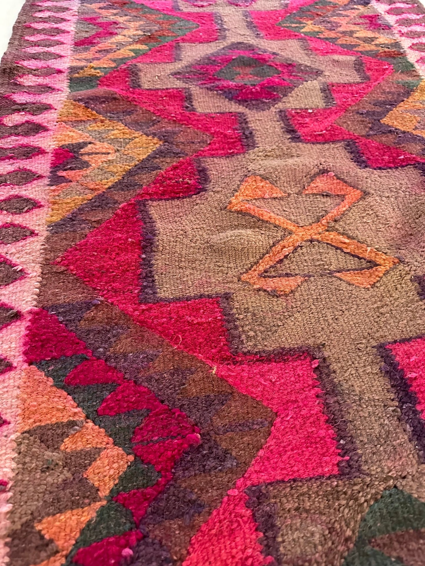 'Dottie' Vintage Turkish Runner - 2'11