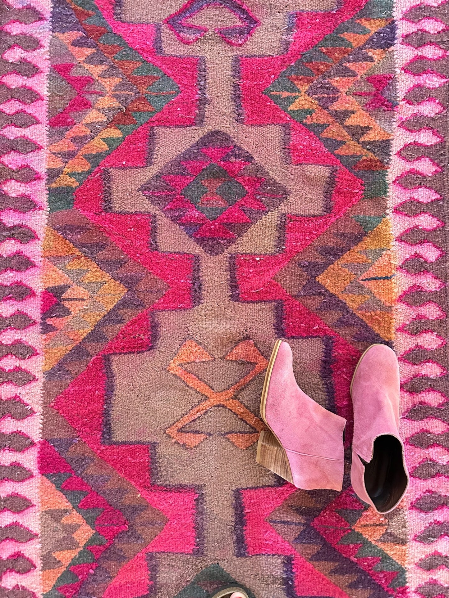 'Dottie' Vintage Turkish Runner - 2'11