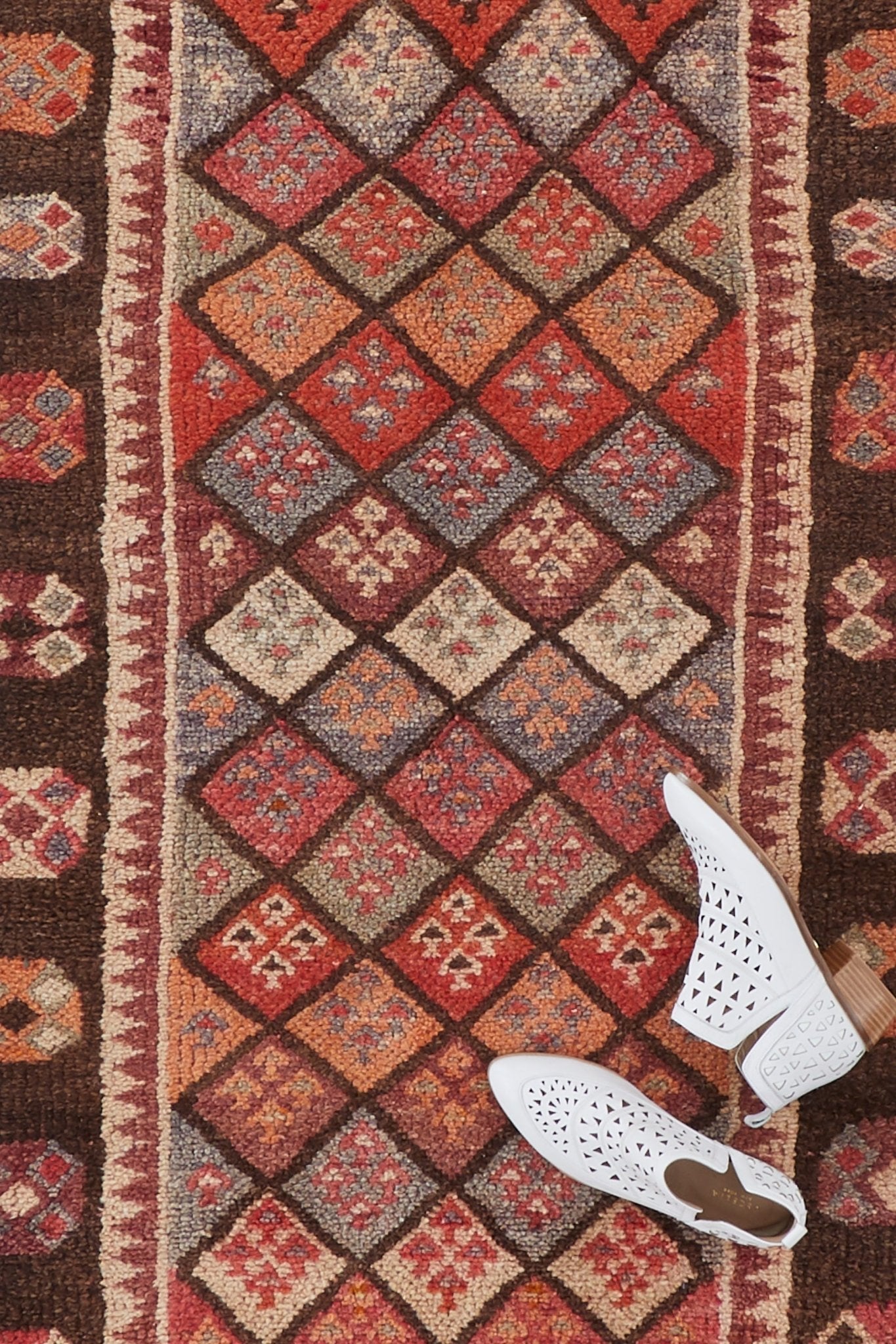 'Eliza' Turkish Vintage Runner Rug - 2'7