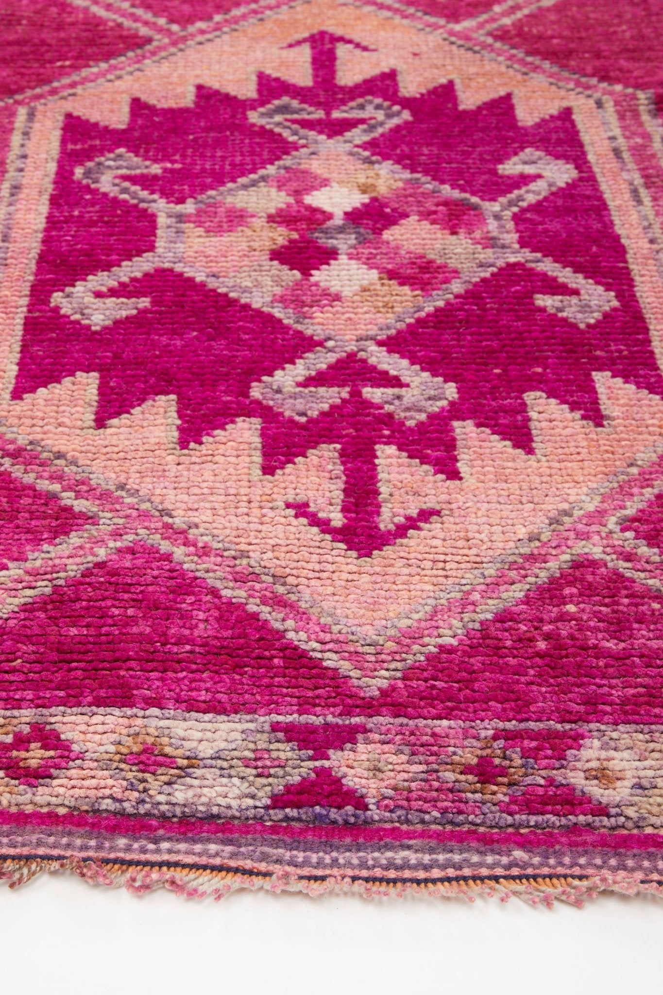 'Eloise' Vintage Turkish Runner - 3'4.5'' x 11'6.5'' - Canary Lane
