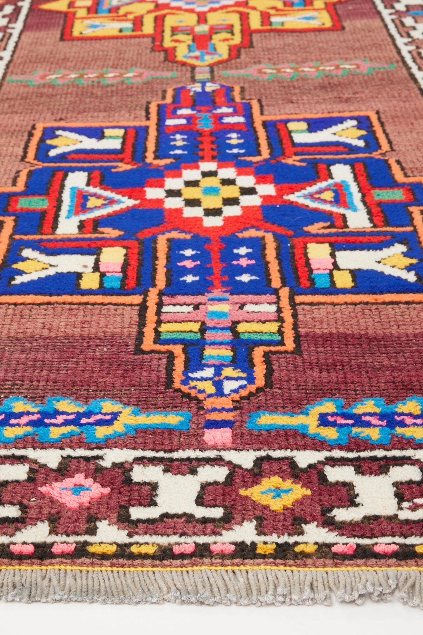 'Emery' Vintage Turkish Runner - 3' x 11'9'' - Canary Lane