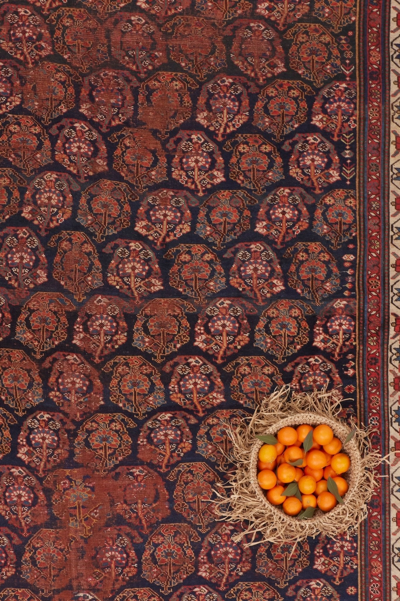 'Fern' Vintage Persian Rug - 5'4