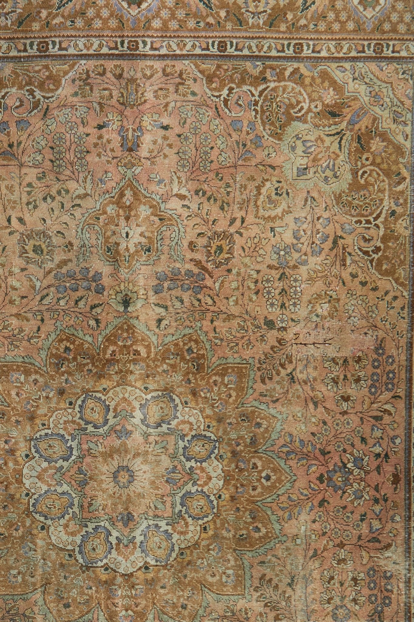 'Garden Party' Large Vintage Area Rug - 8' x 12'8