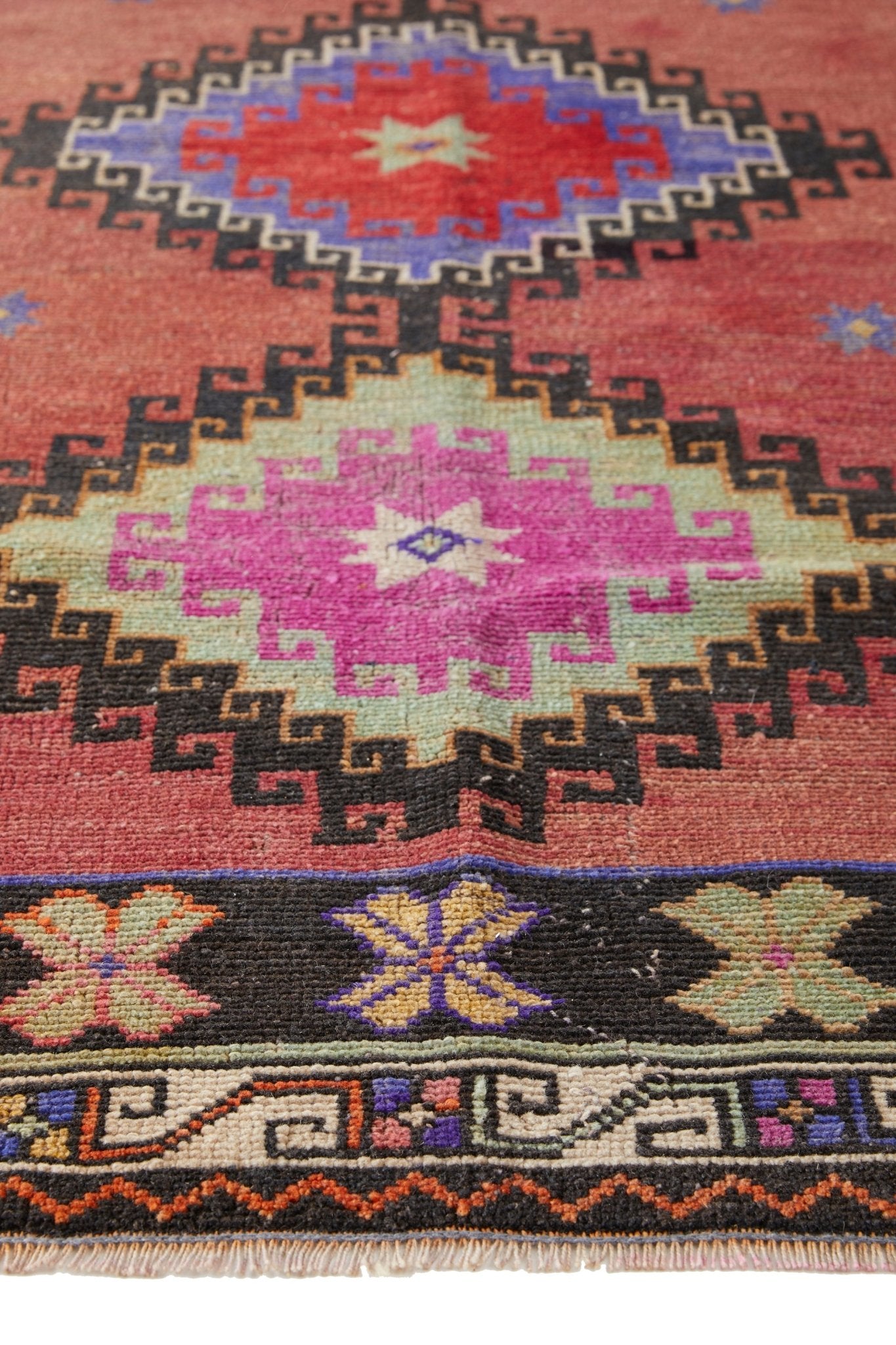 'Gemini' Turkish Vintage Area Rug - 3'11