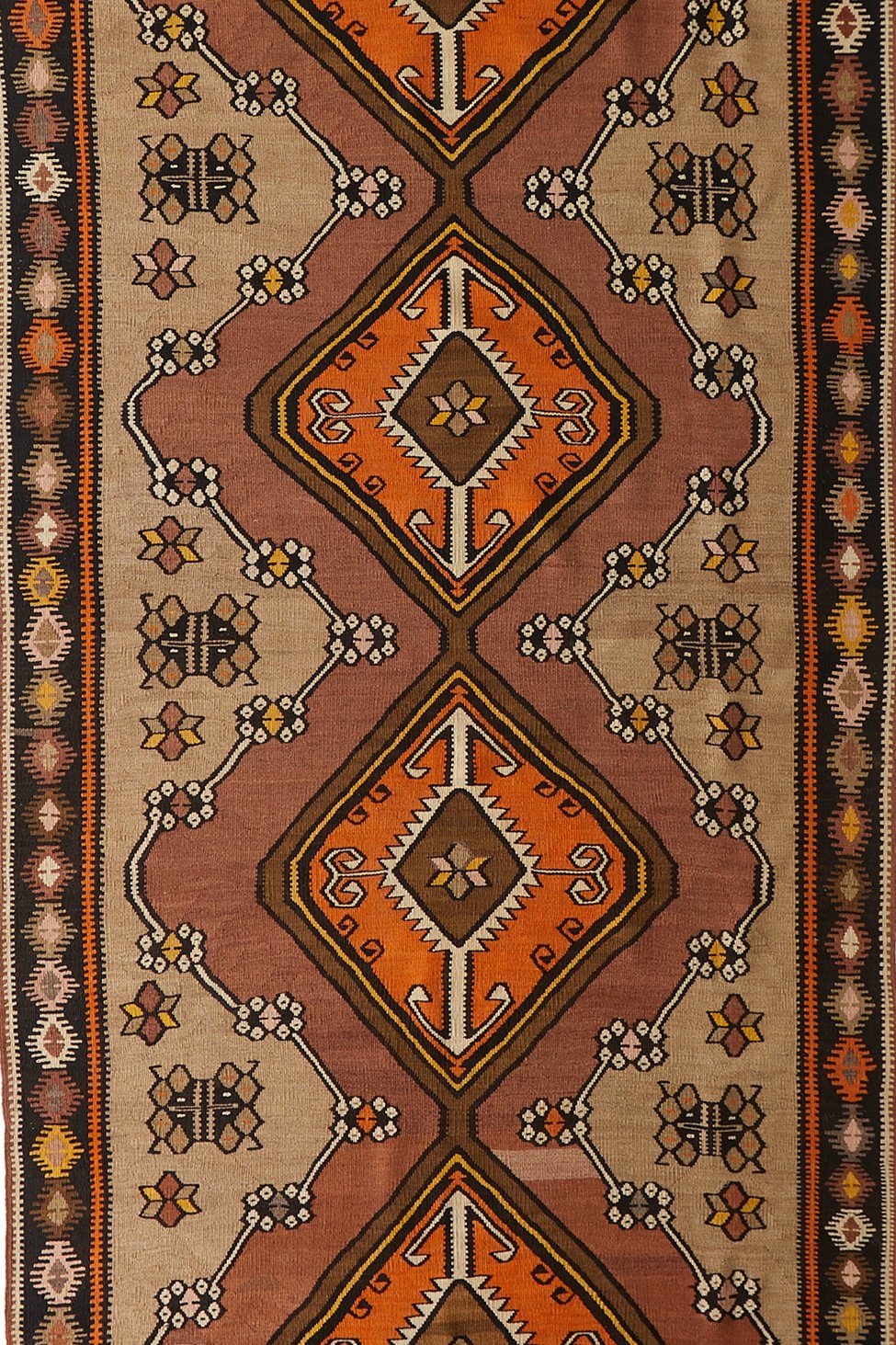 'Gemma' Vintage Kilim Rug - 4'10.5