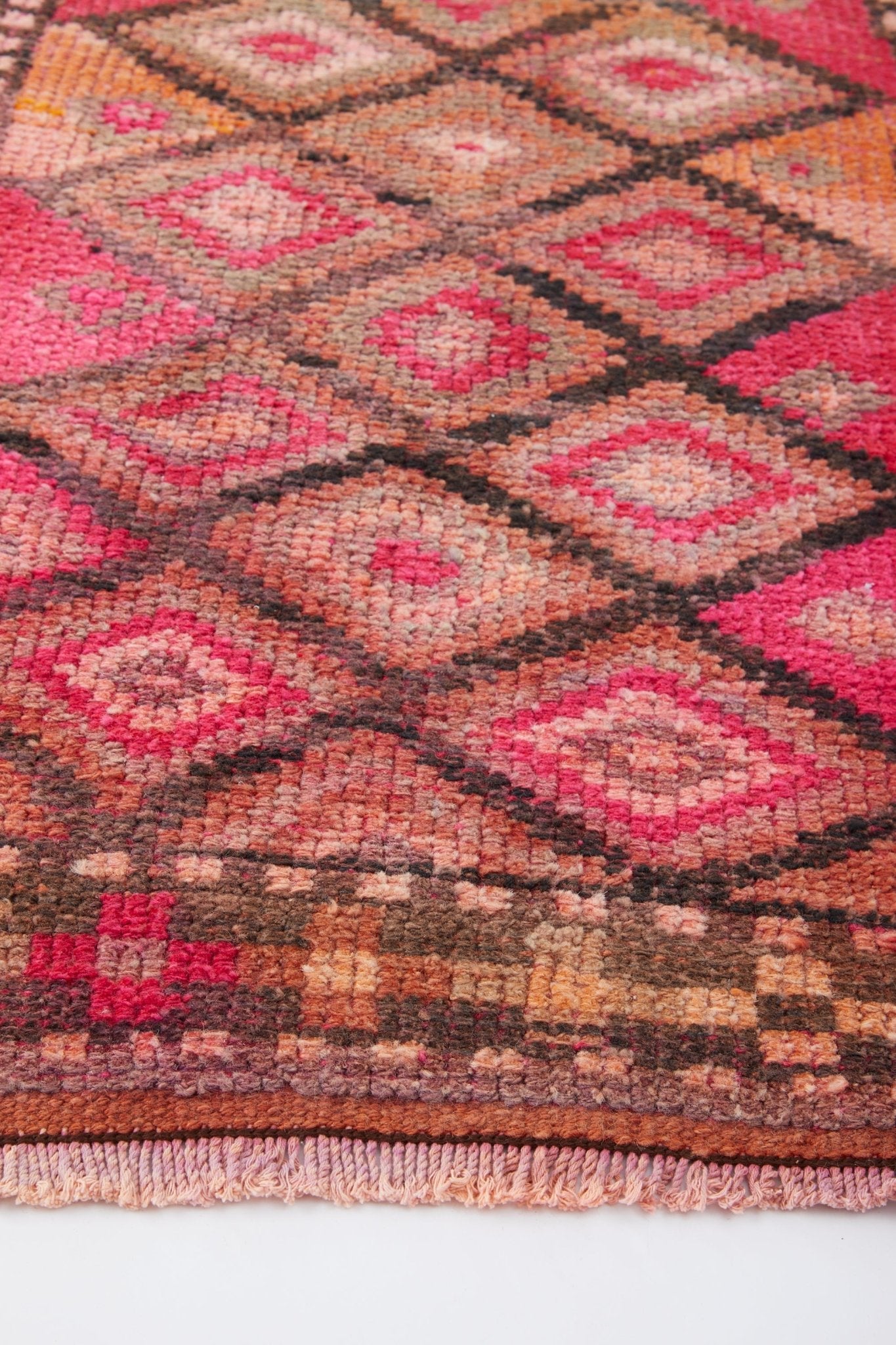 'Gemstone' Vintage Turkish Runner - 2'7'' x 10'6'' - Canary Lane