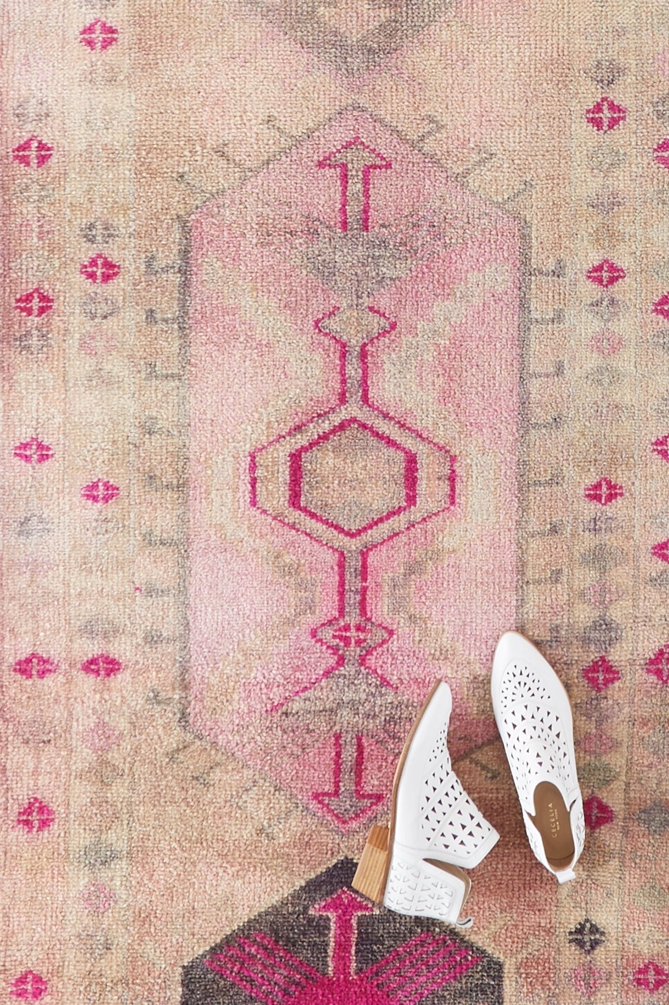 'Geranium' Vintage Turkish Runner - 2'10 x 13'4