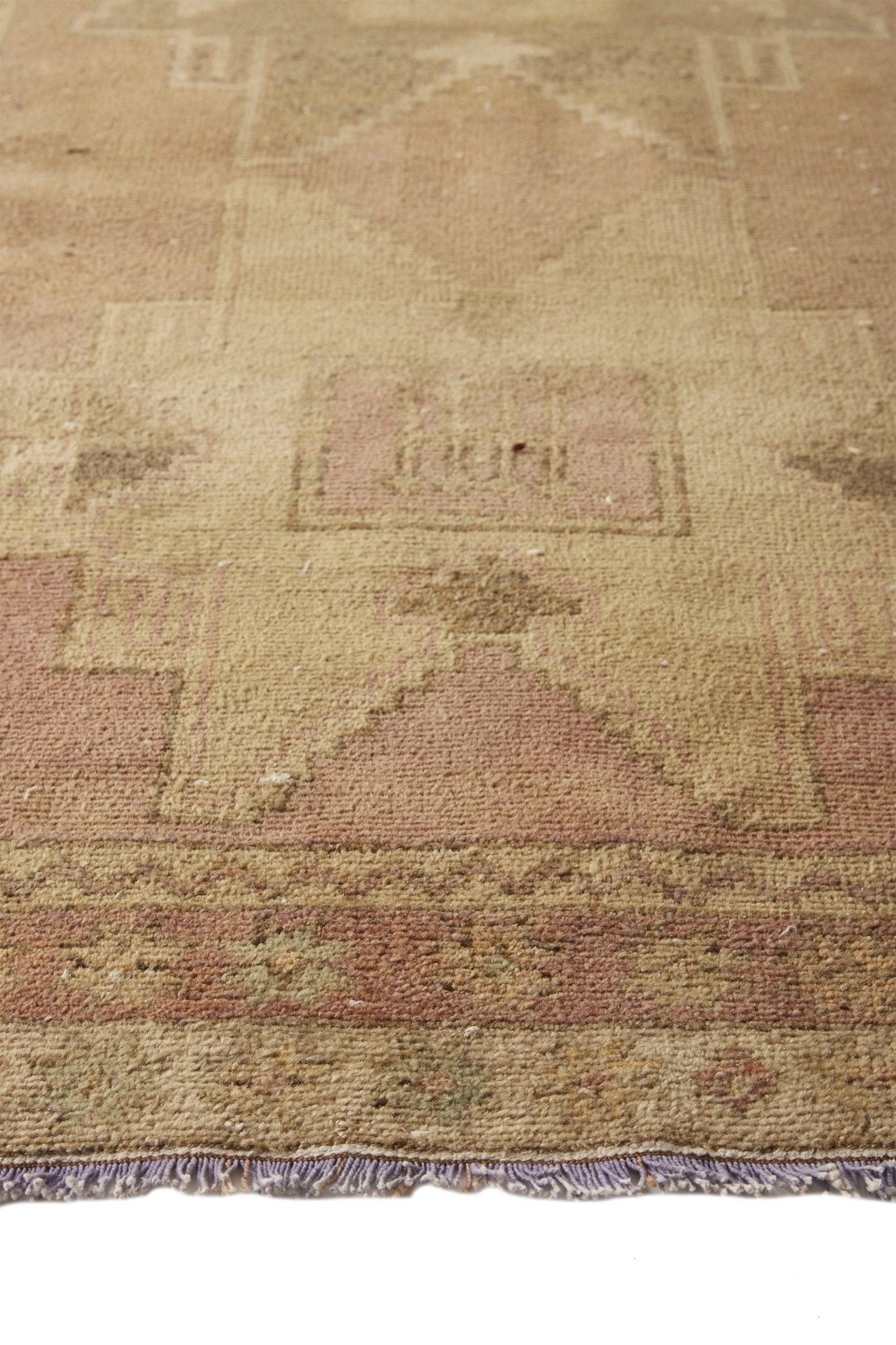 'Honey' Vintage Turkish Runner - 3'7'' x 12'5'' - Canary Lane