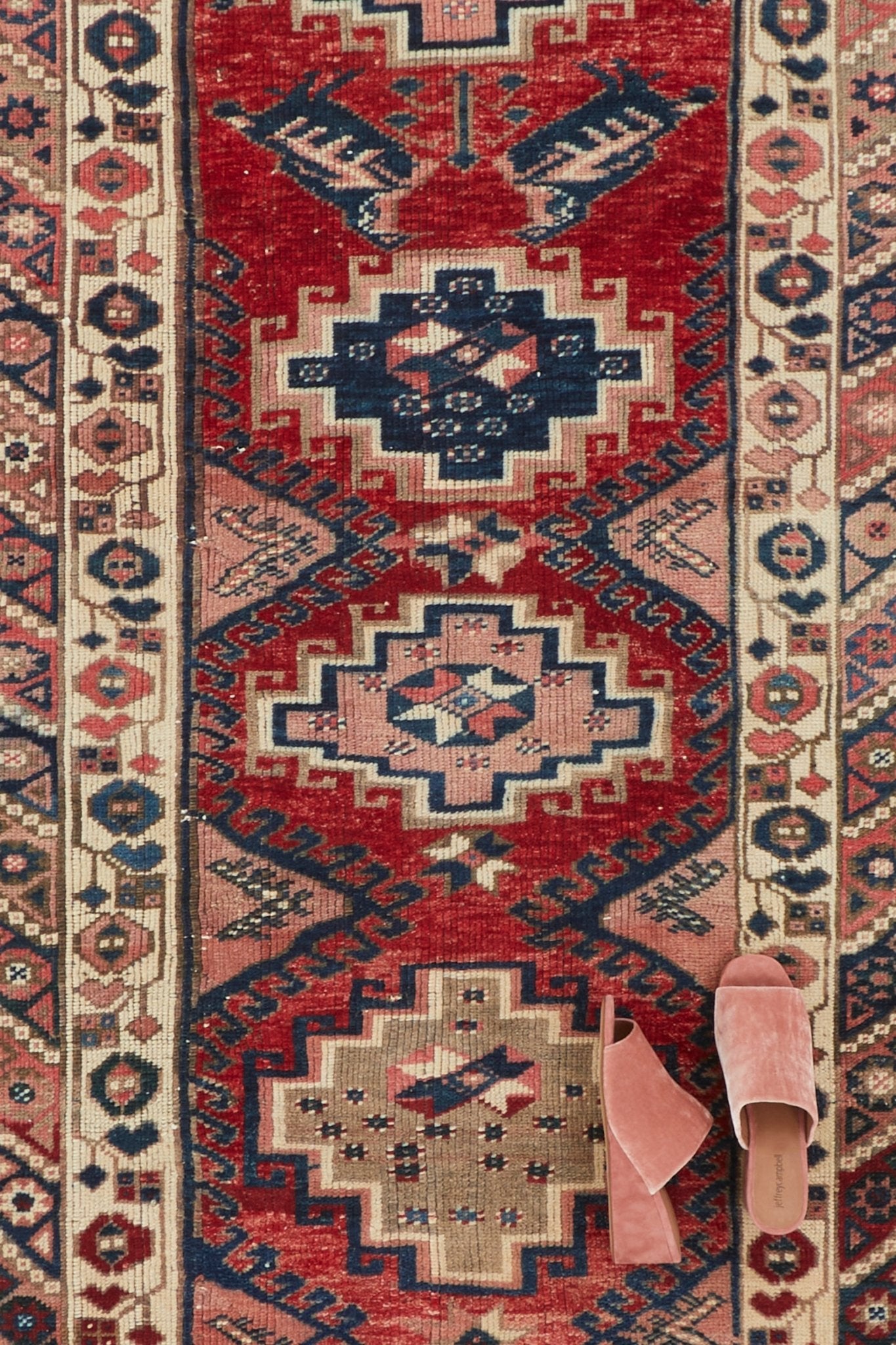'Joni' Turkish Vintage Runner Rug - 3'1