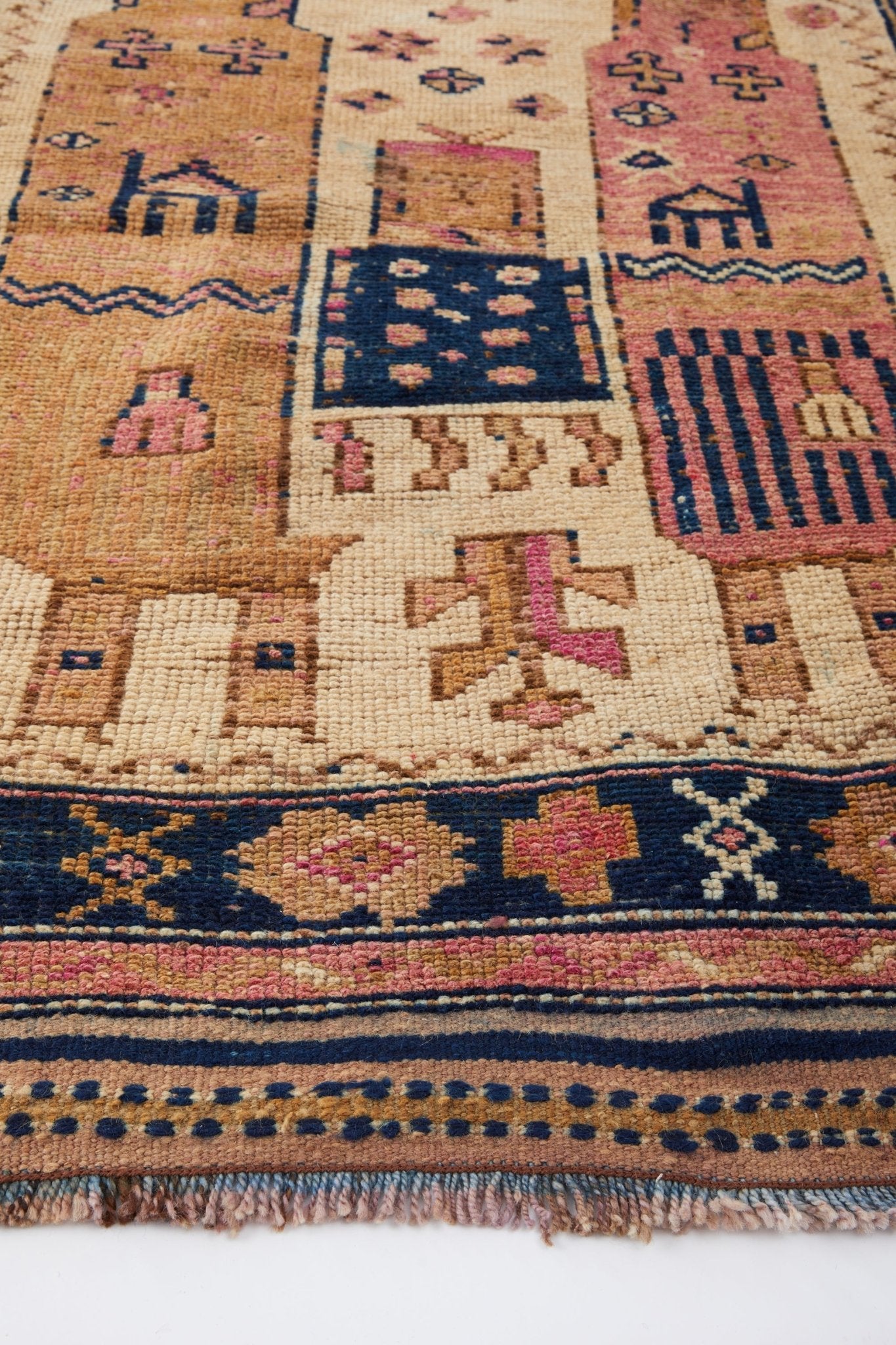'Laurel' Vintage Heirloom Turkish Runner - 4' x 11'2'' - Canary Lane