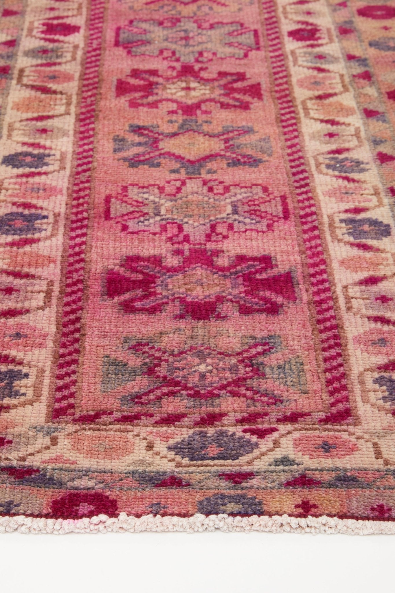 'Layla' Vintage Turkish Runner - 2'8.5'' x 10'7'' - Canary Lane