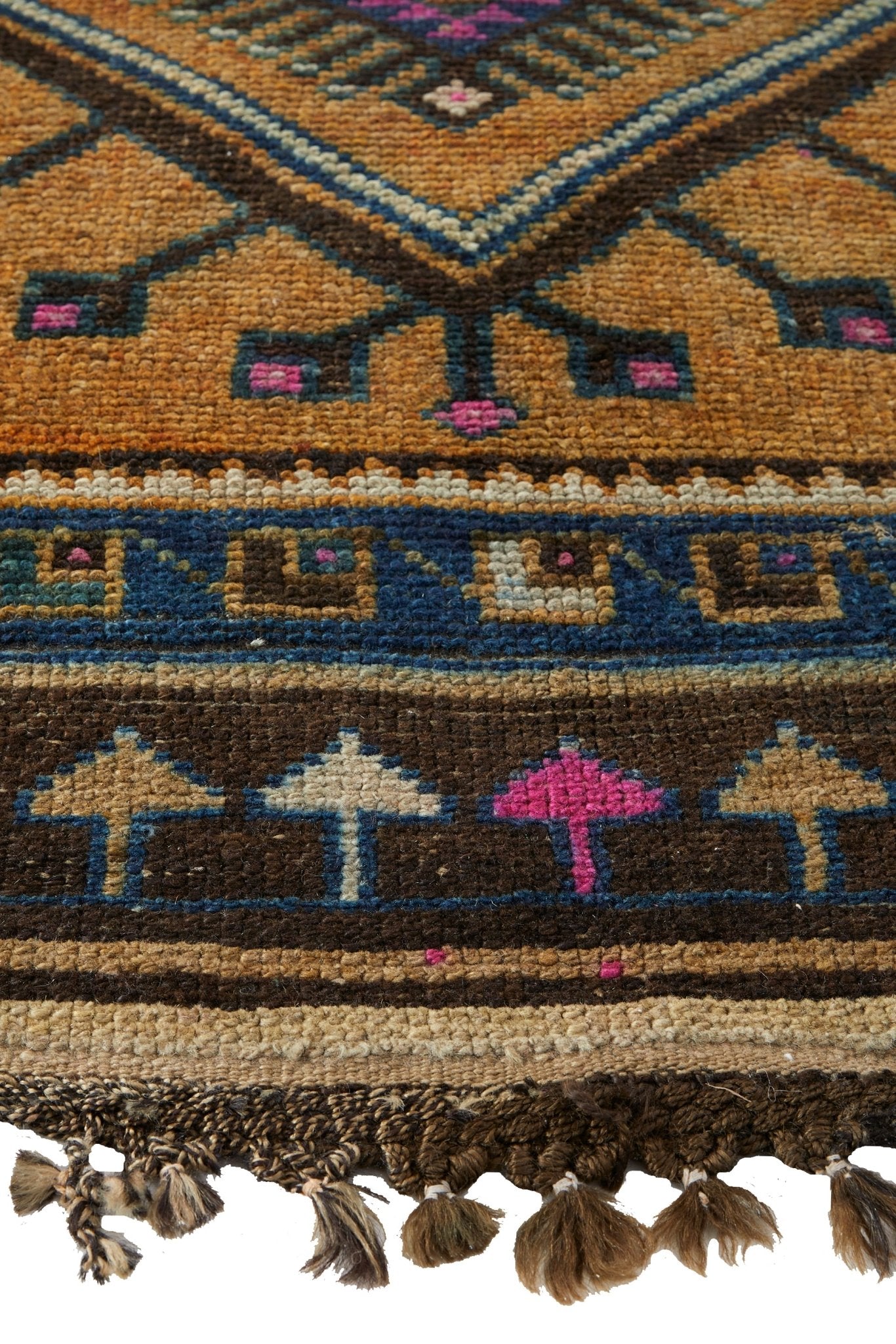 'Leo' Turkish Vintage Area Rug - 5'9