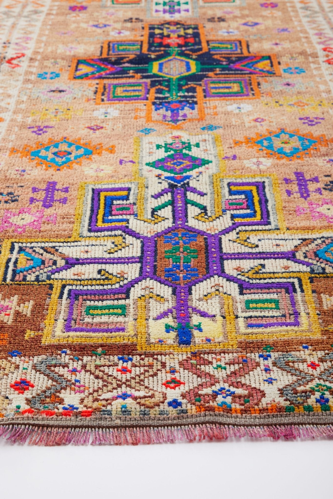 'Lottie' Vintage Turkish Runner Rug - 3'3