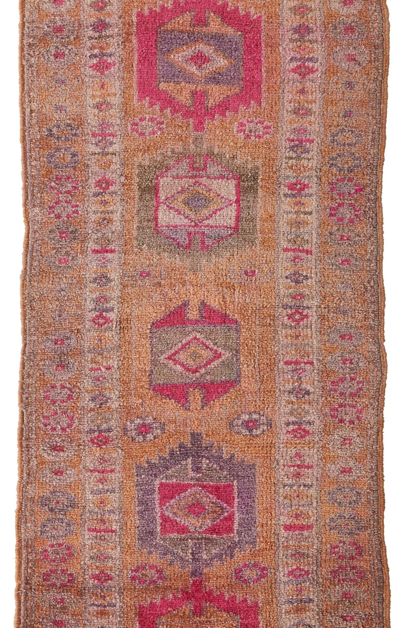 'Luna' Vintage Turkish Runner - 2'8'' x 13'6'' - Canary Lane
