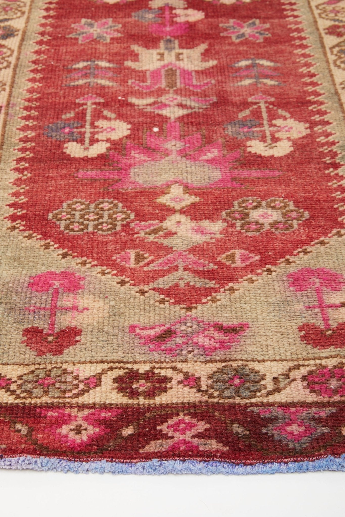 'Lydia' Vintage Turkish Runner - 2'7.5'' x 10'11'' - Canary Lane
