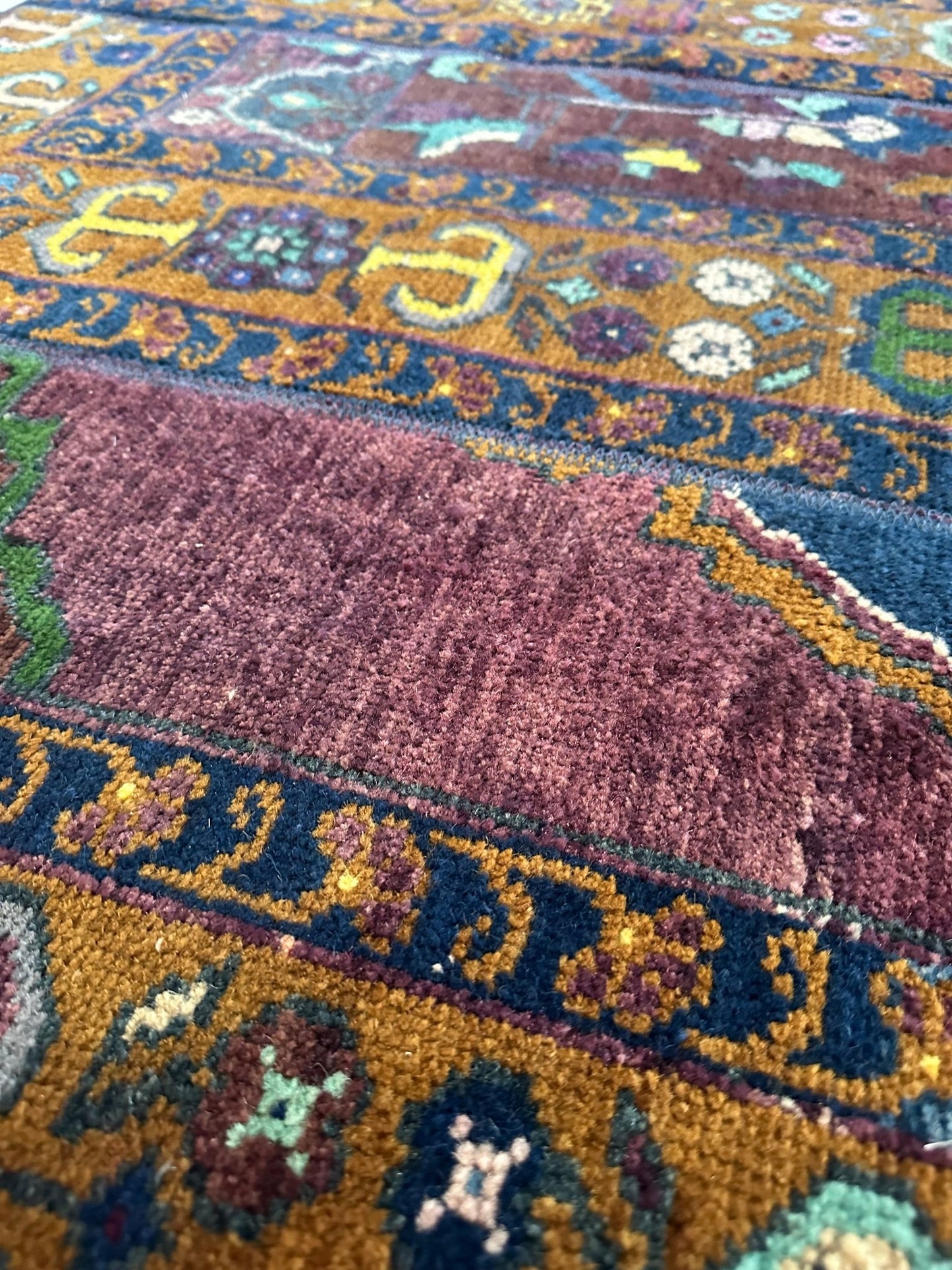 'Minerva' Vintage Turkish Runner - 2'3