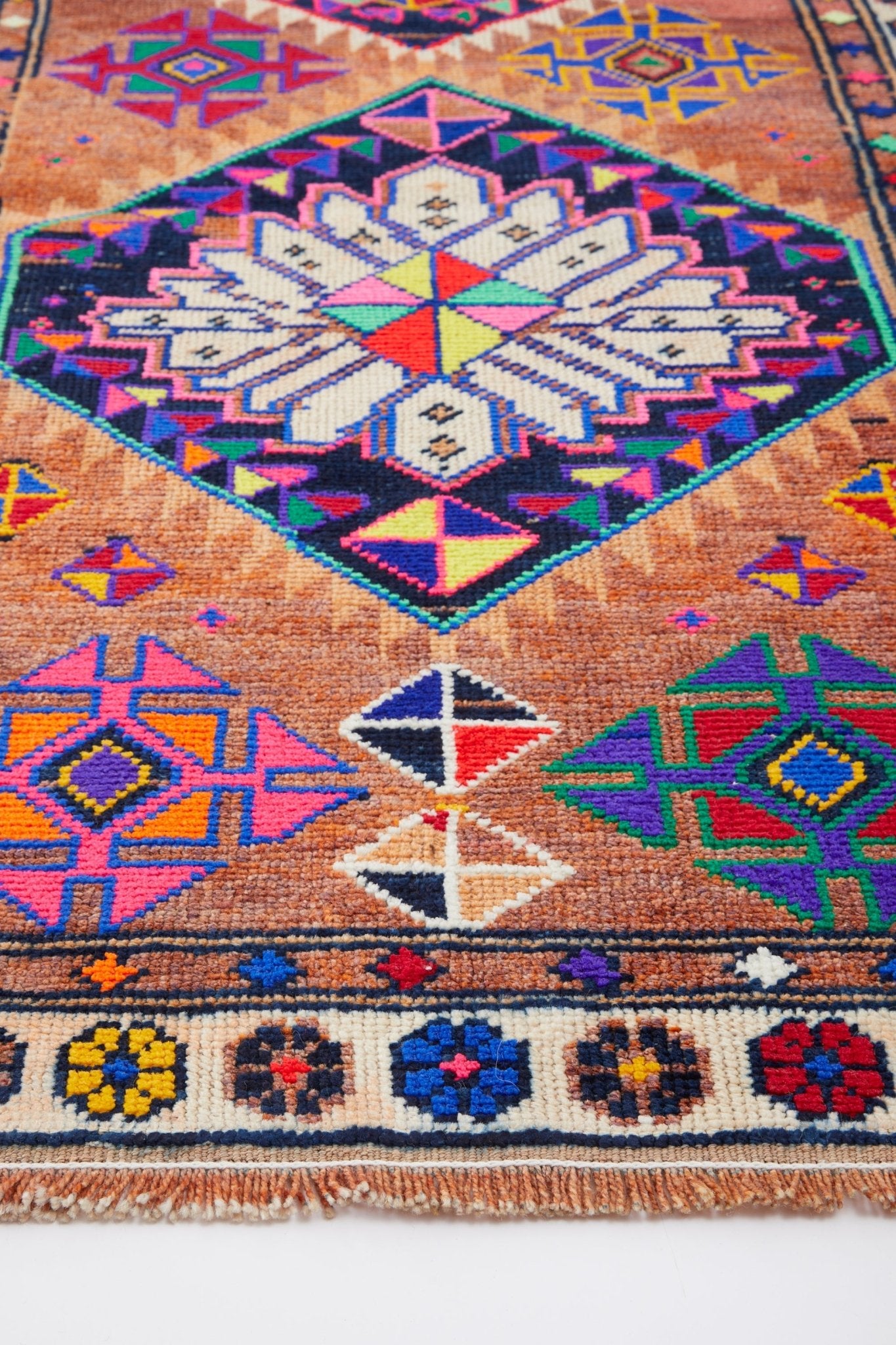 No. 1249' Vintage Turkish Runner Rug (ON HOLD) - 3' x 10'7