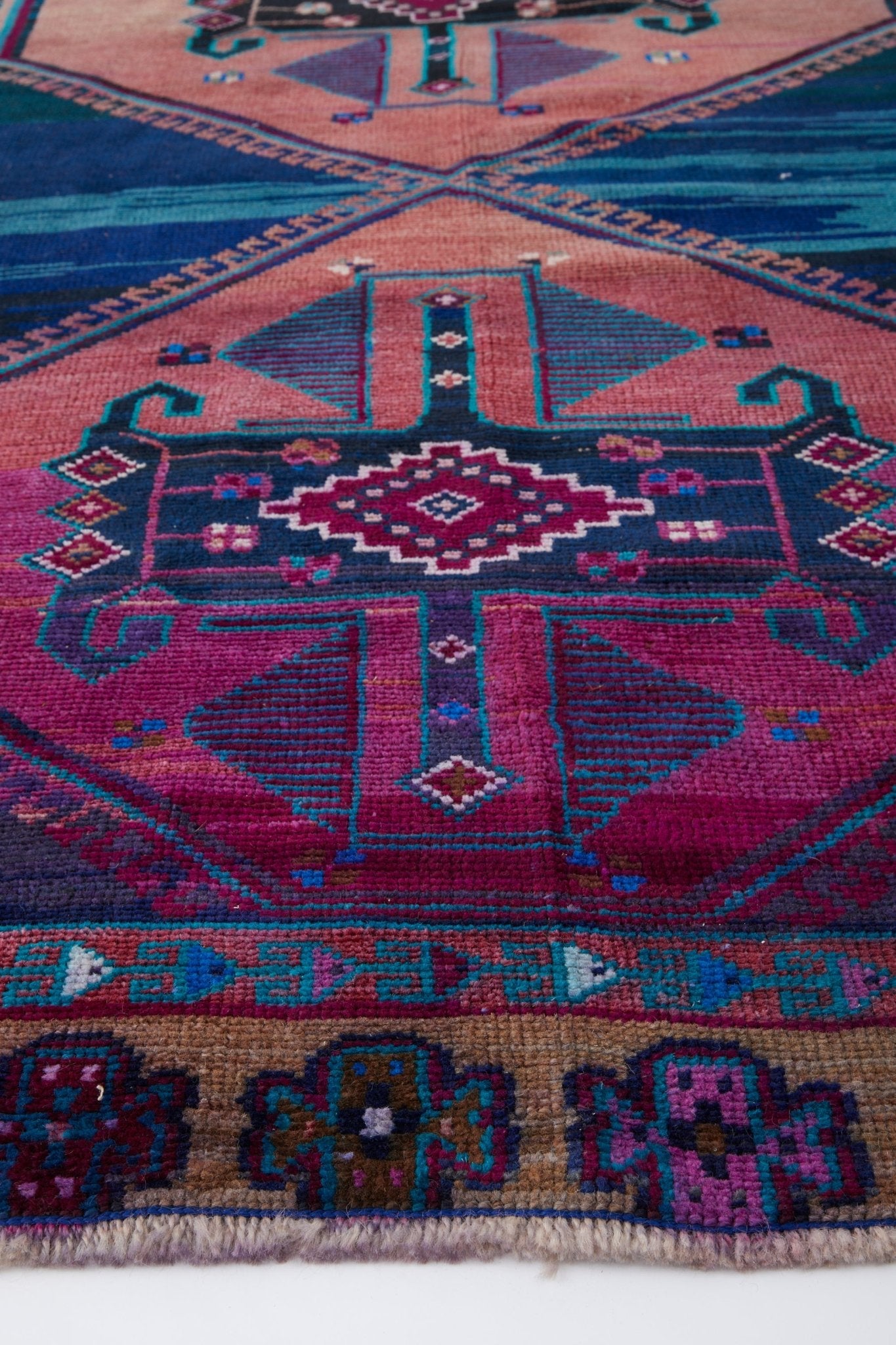 No. 1339 Vintage Heirloom Turkish Runner - 5'3'' x 12'6'' - Canary Lane