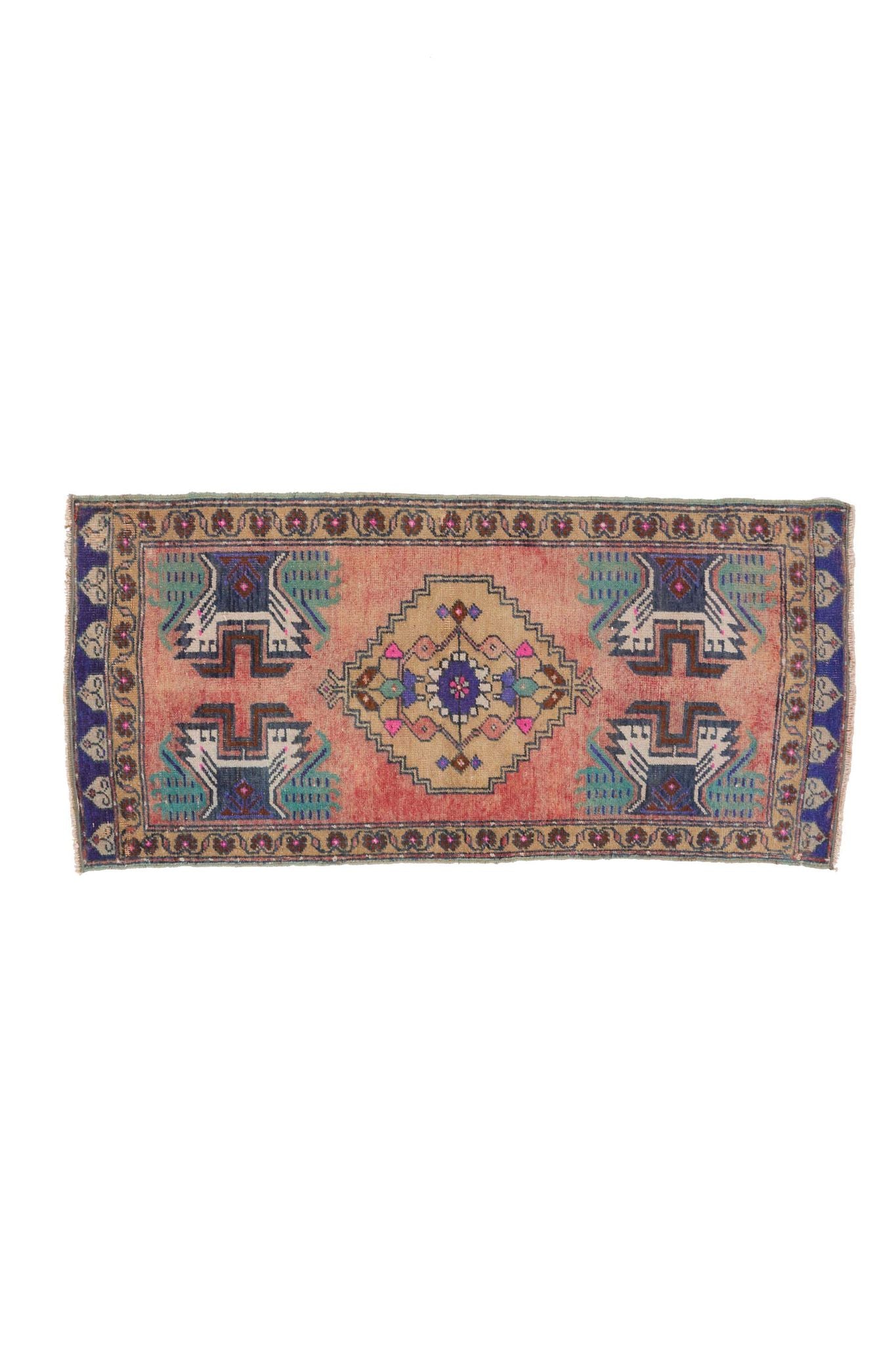 No. 1420 Mini Rug - 1'7.5'' x 3'5.5'' - Canary Lane