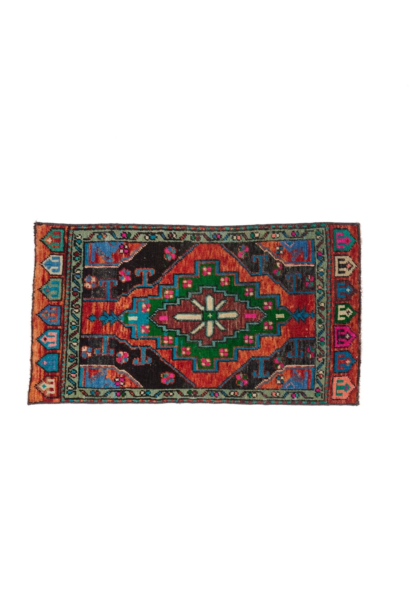 No. 1449 Mini Turkish Vintage Rug - 1'10