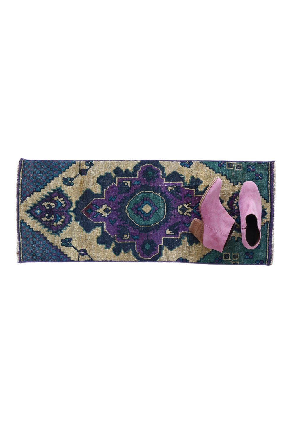 No. 1656 Mini Turkish Vintage Rug - 1'3.5