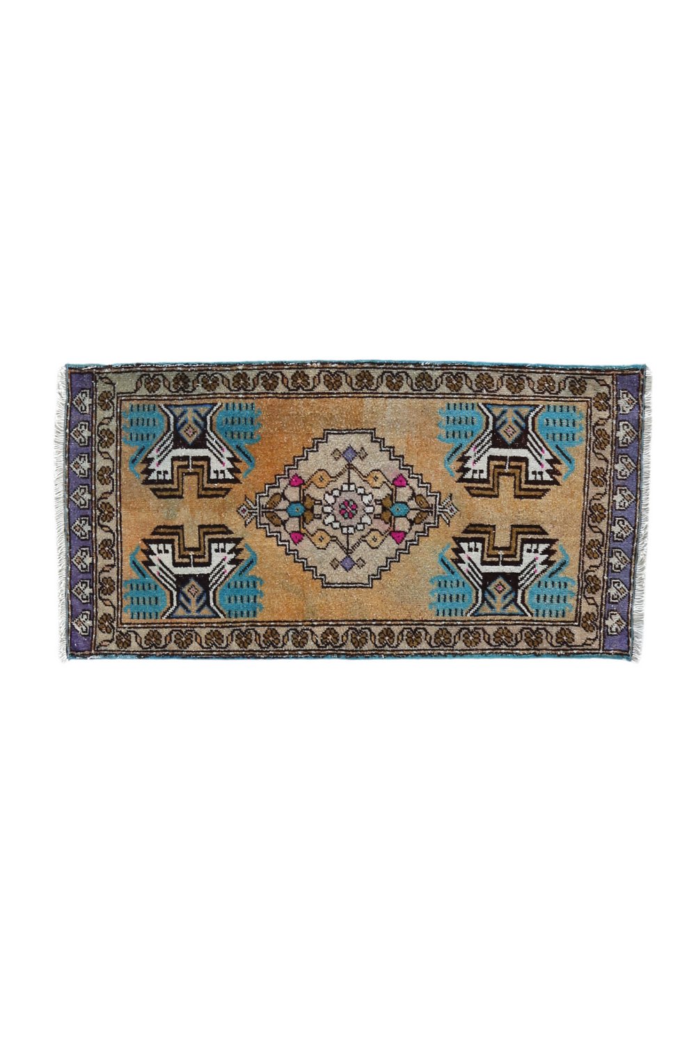 No. 1660 Mini Turkish Vintage Rug - 1'7.5
