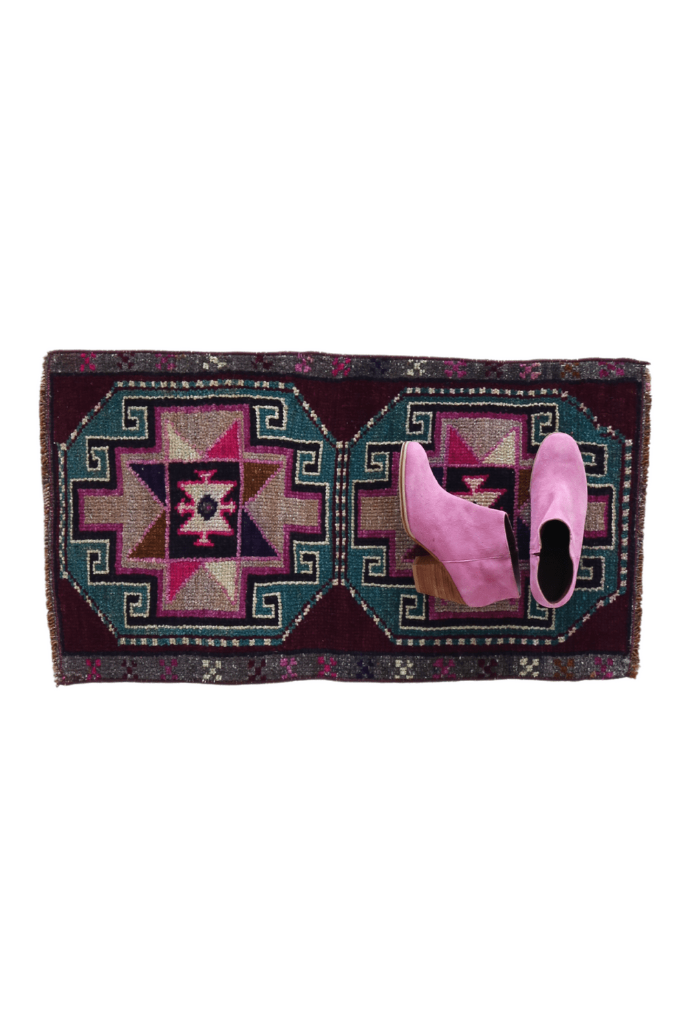 No. 1706 Mini Turkish Vintage Rug - 1'7.5