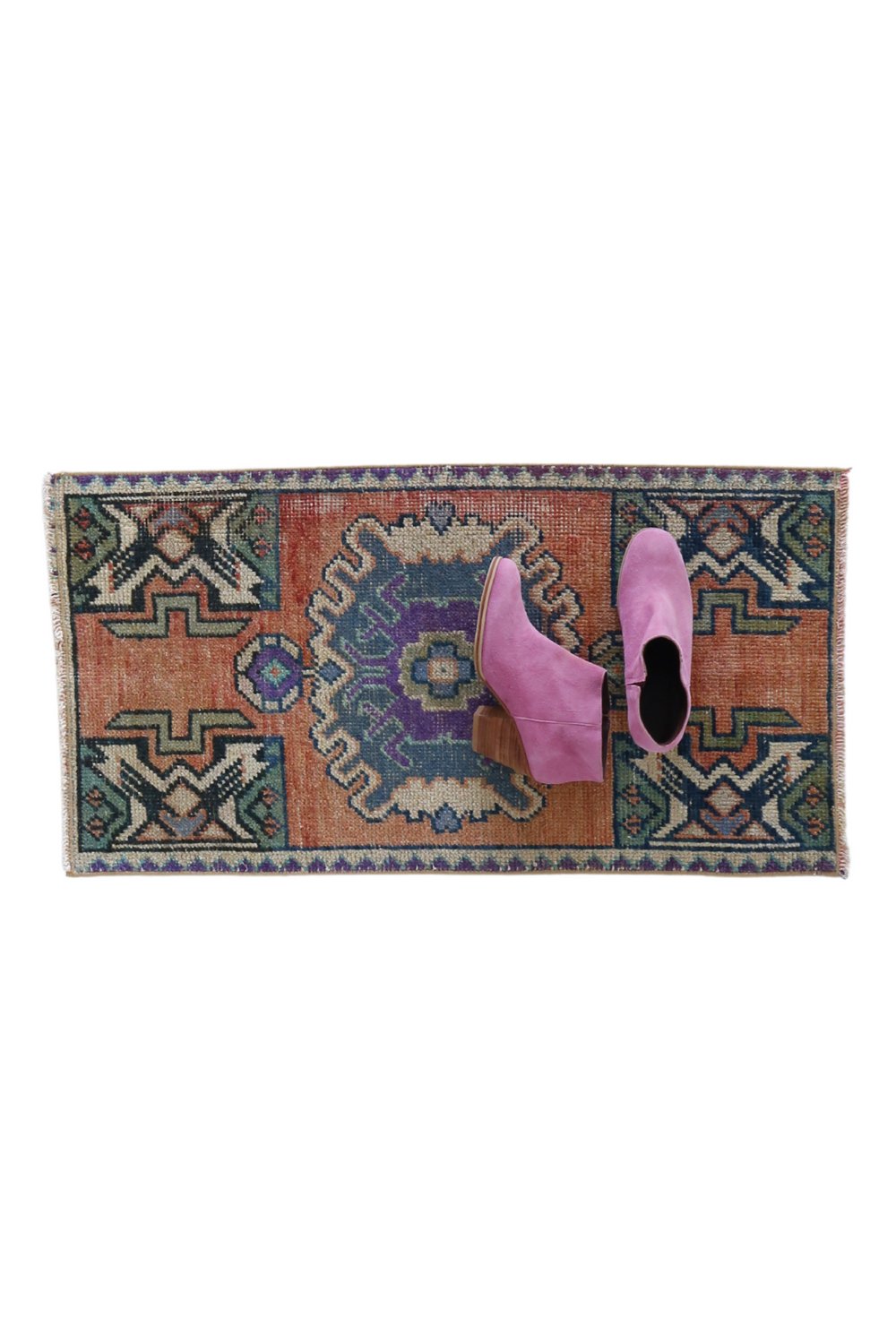 No. 1719 Mini Turkish Vintage Rug - 1'7