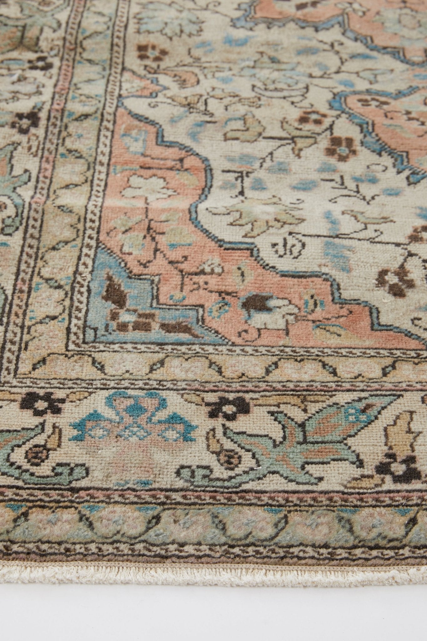 'Opal' Turkish Vintage Area Rug - 3’10” x 5’10” - Canary Lane