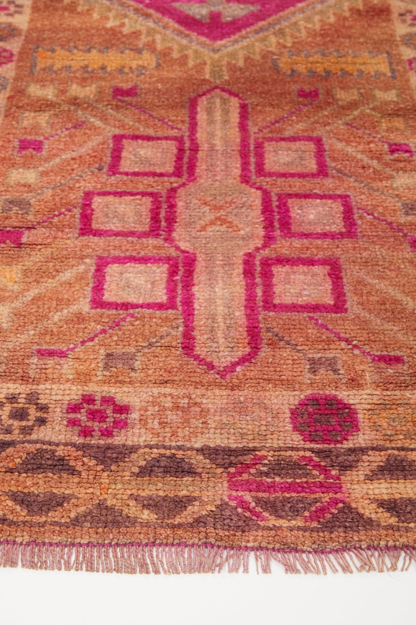 'Savannah' Vintage Turkish Runner - 2'10'' x 9'6.5'' - Canary Lane