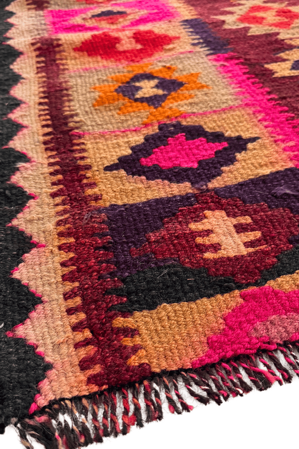 'Severn' Vintage Turkish Kilim Runner - 2'10.5
